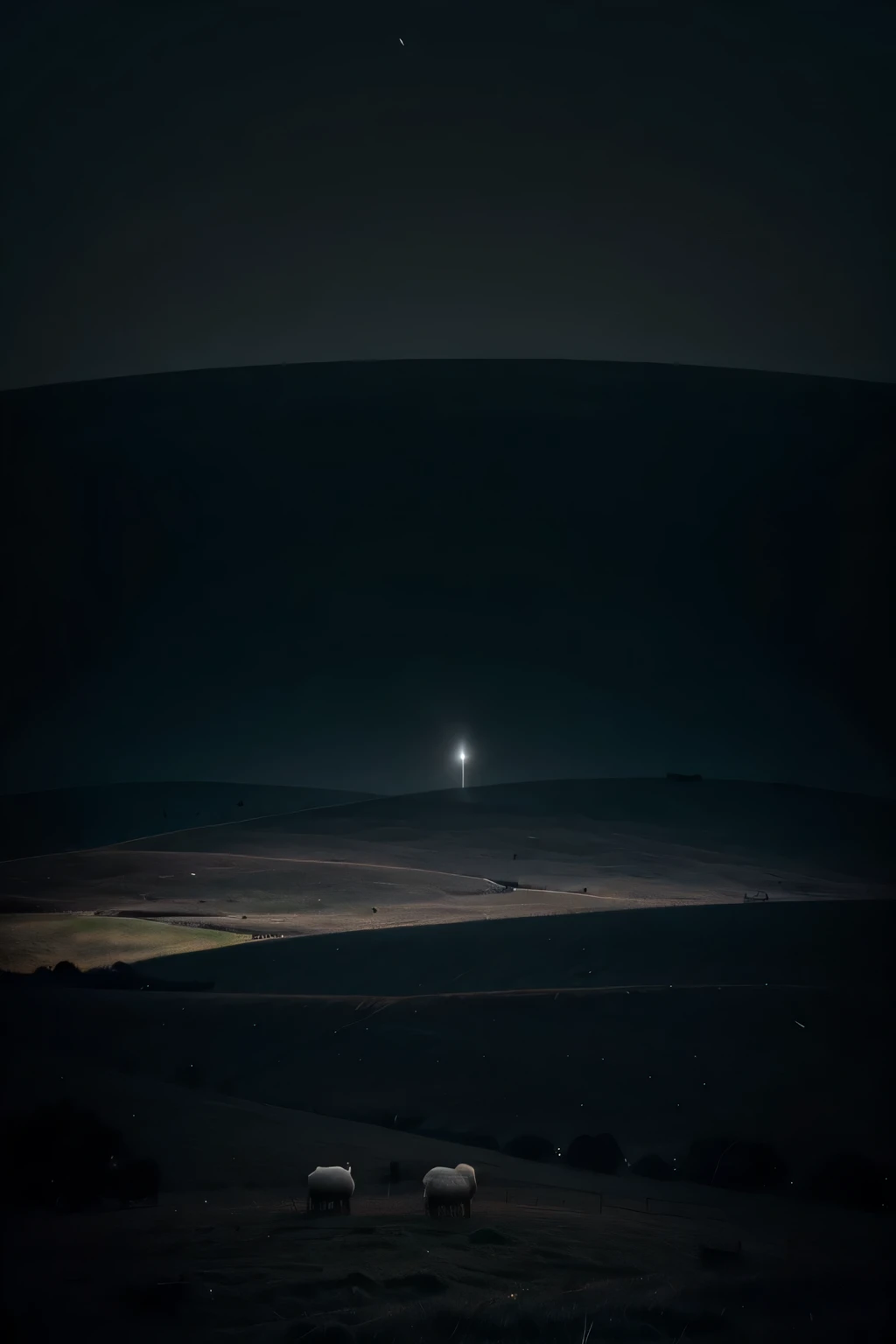 there are many sheep grazing on a hill at night, iphone wallpaper, hd phone wallpaper, hq 4k phone wallpaper, phone wallpaper hd, by Chris Friel, iphone background, wallpaper mobile, phone wallpaper, beautiful iphone wallpaper, iphone 15 background, phone background, inspired by Chris Friel, background ( dark _ smokiness ), landscape wallpaper, 4 k vertical wallpaper