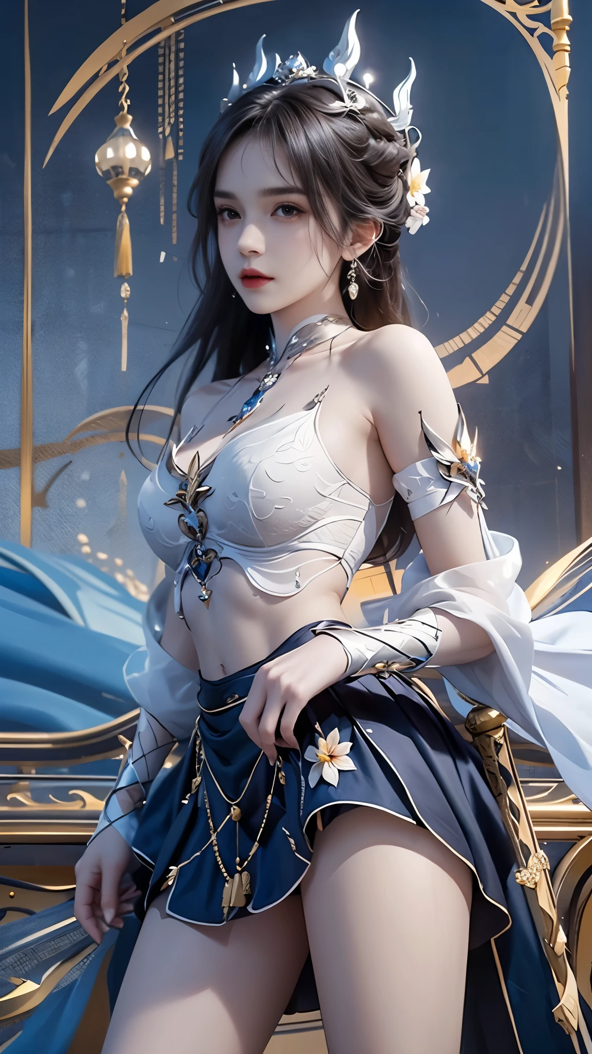 masterpiece,best quality,high质量,high清晰度,high质量的纹理,high质量的阴影,high细节,beautiful details,fine details,Extremely detailed CG,Detailed texture,lifelike的面部表现,lifelike的,rich and colorful,exquisite,sharp focus,(intricate detailake up,PureErosFace_V1:0.5),(细节美exquisite脸,(细节美exquisite眼睛),Perfect比例的脸,highDetails of the skin,Details of the skin,Four fingers and one thumb in optimal proportions,emaciated:1.3),1 girl,,high,(光滑的abdominal muscles:1.55),(abdominal muscles:0.5),pretty,Perfect,high,((bare shoulders)), ((The skirt is short)), (long legs),(straight legs),(thin waist),((White skin)),White skin,((White skin)),(emma watson),Big breasts,((Caucasian)),light blonde hair,Stand with legs apart,looking at the audience,whole body,Portrait of cute blonde girl,((Standing in the wheat field,Look into the distance)),bloom,orange mist,sports,Wisps of hair,lifelike,high品质渲染,amazing art,high品质,film texture,Fujifilm XT3,dream