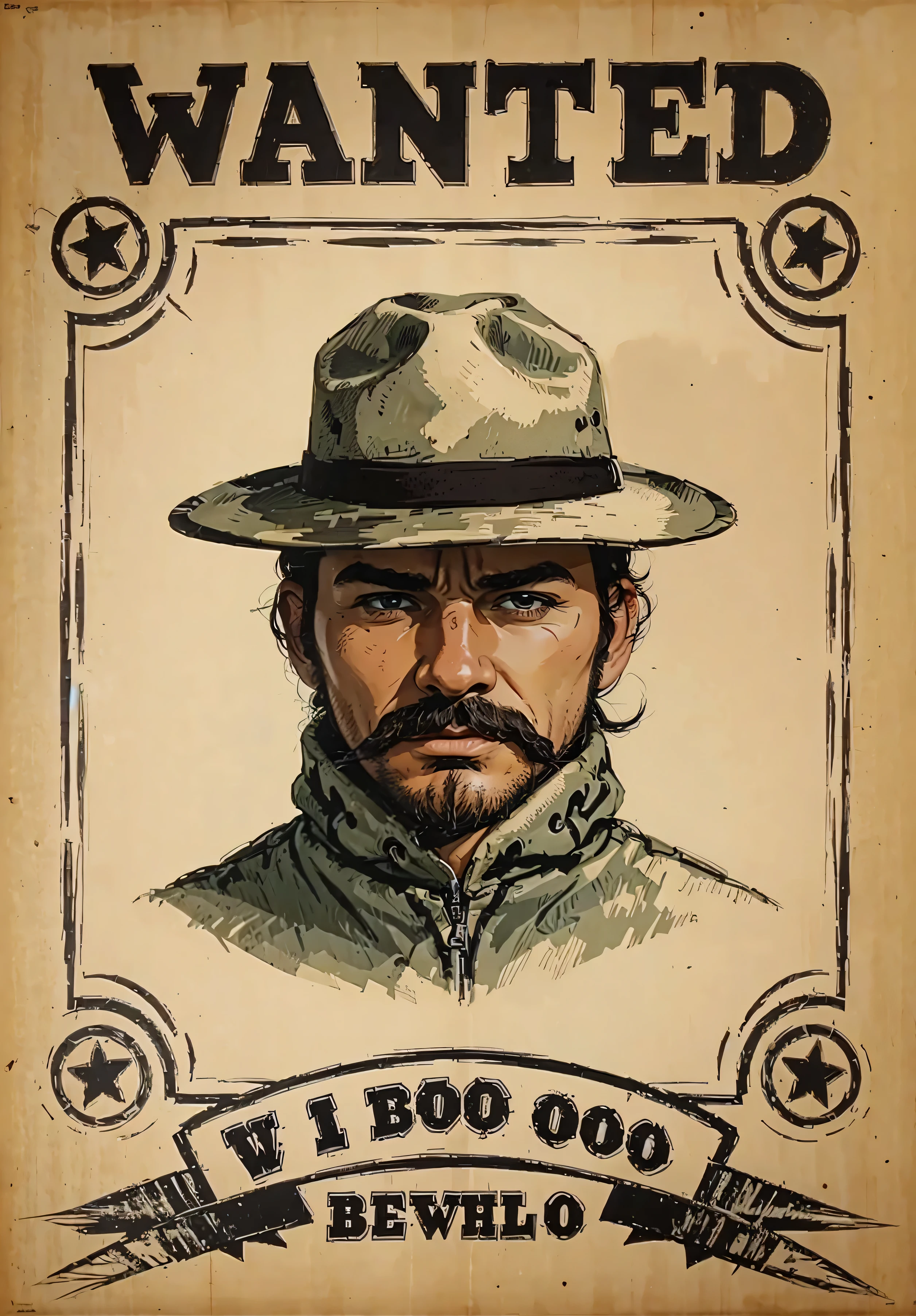 Cartoon Wild Cowboy Poster HD Best Quality