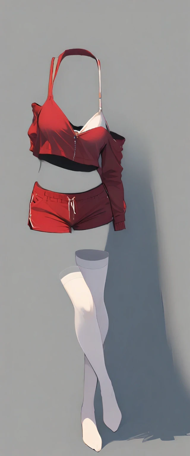 nobody, 1 girl, alone,bikini,Headless, no hands, No legs, There are no arms, No weapons, Simple background, whole body,