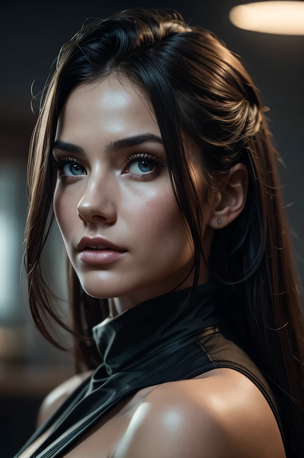 Foto profissional de corpo inteiro, (Foto 4k:1.1) de (Jeremy Lipking:0.3), (Anna Dittmann:0.3), (Cecília:0.3), (Foco preciso:1.3), High Accuracy, Homem elegante, Traje Braco, cidade, Cabelo castanho, Instagram Pose, Muscular & Homem confiante, anatomia perfeita, Simetria perfeita: 1.2, Rosto realista: 1.2, rosto perfeito, feliz, confiante, Very detailed and dramatic, cinematic lighting, Jantar Luz, luzes suaves