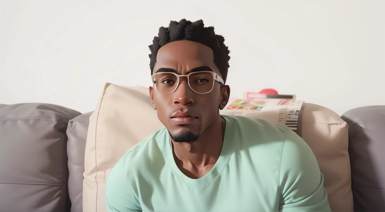 Hombre Afroamericano convertir a cartoon estilo pixar disney 3D