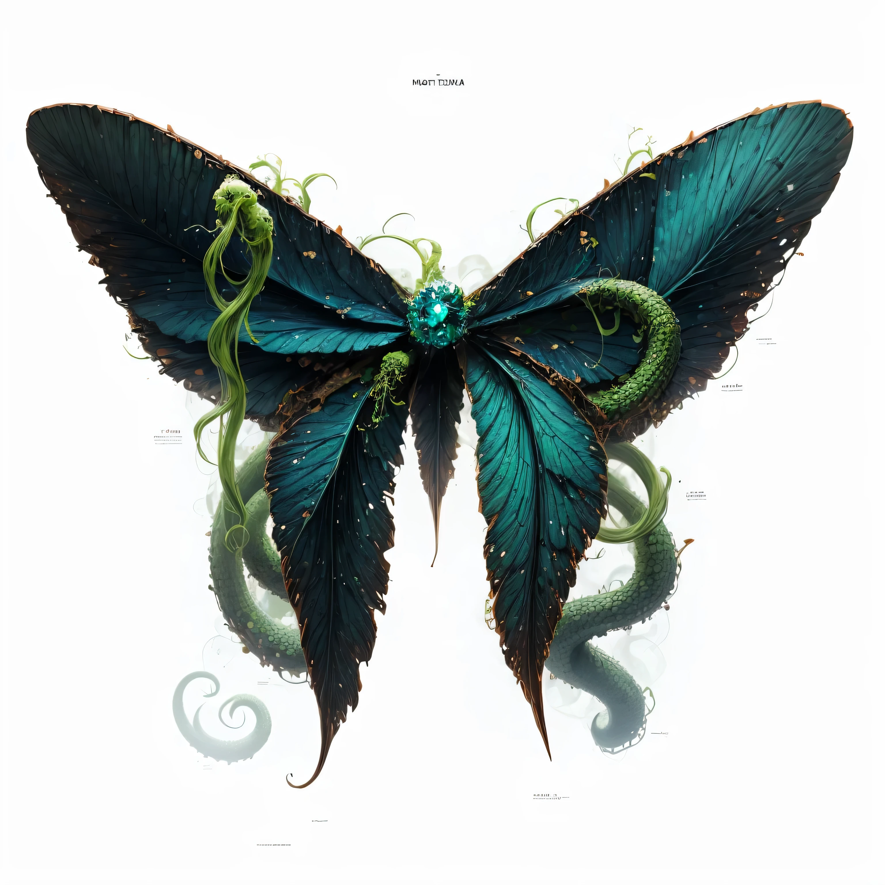 Medusa，green snake hair，