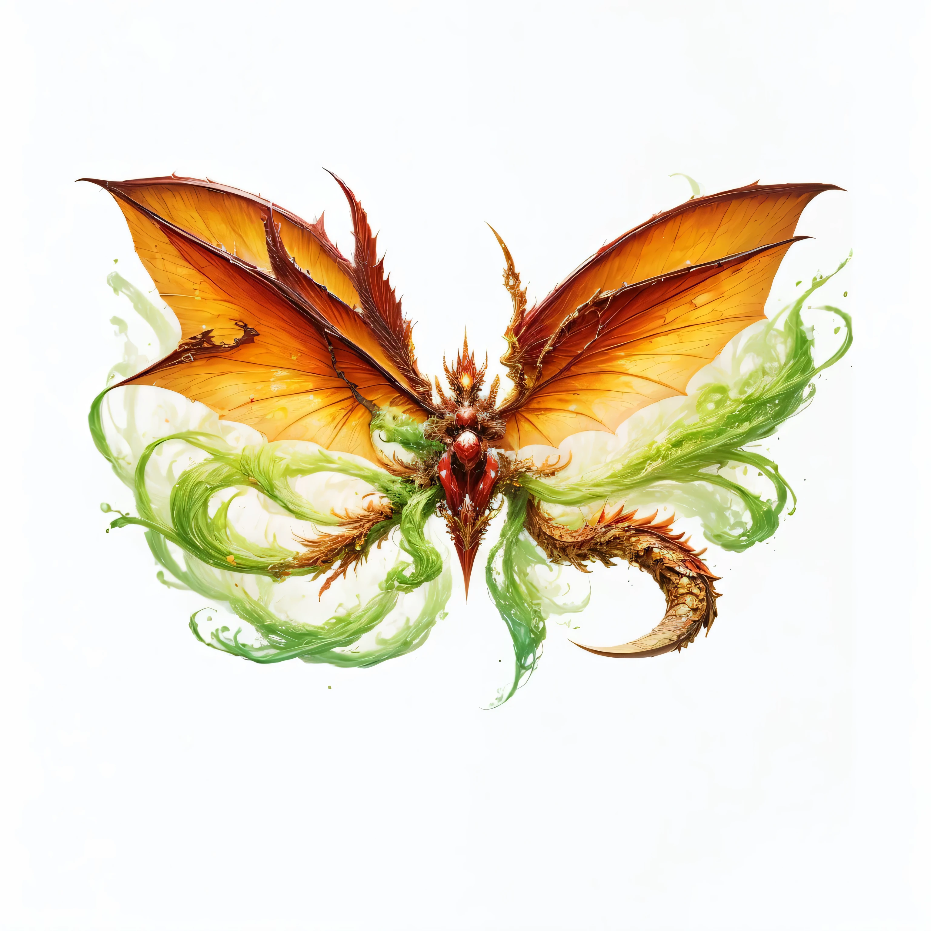 fire dragon element,Dragon Wings,magic,dragon burning