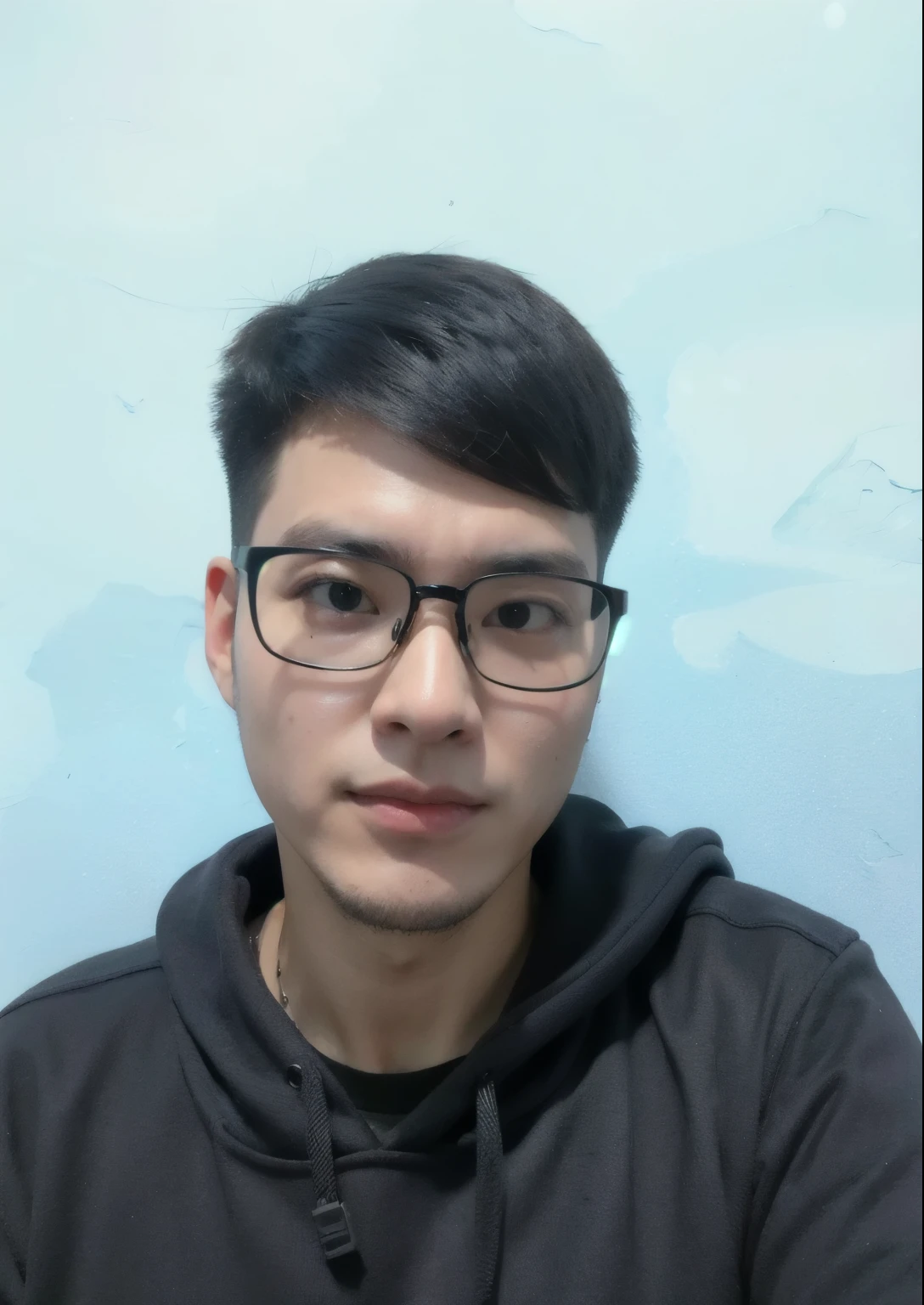 arafed man with glasses and a black hoodie posing for a picture, south east asian with round face, headshot profile picture, phong shaded, professional profile picture, 2 7 years old, with glasses, halfbody headshot, 2 8 years old, profile portrait, stanley artgem lau, ren heng, yanjun chengt, nivanh chanthara