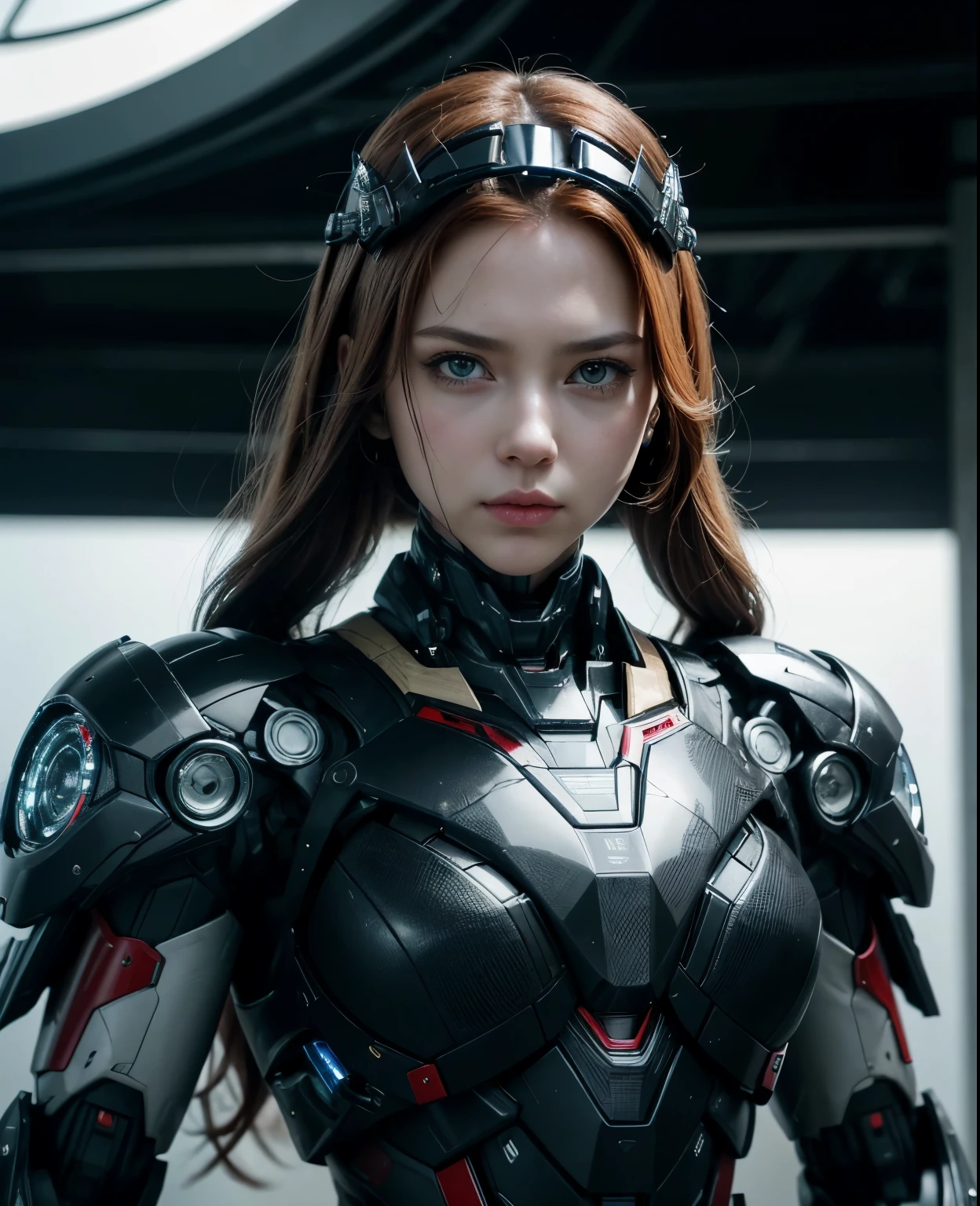 Super detailed, advanced details, high quality, 最high quality, High resolution, 1080p, hard disk, beautiful,(war machine),(black widow),(headgear),beautifulサイボーグ女性,Mecha cyborg girl,battle mode,Mecha body girl,She is wearing a futuristic war machine weapon mecha,