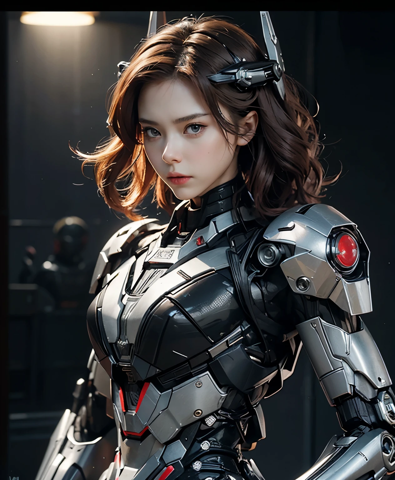  Super detailed, advanced details, high quality, 最high quality, High resolution, 1080p, hard disk, beautiful,(war machine),(black widow),(headgear),beautifulサイボーグ女性,Mecha cyborg girl,battle mode,Mecha body girl,She is wearing a futuristic war machine weapon mecha,
