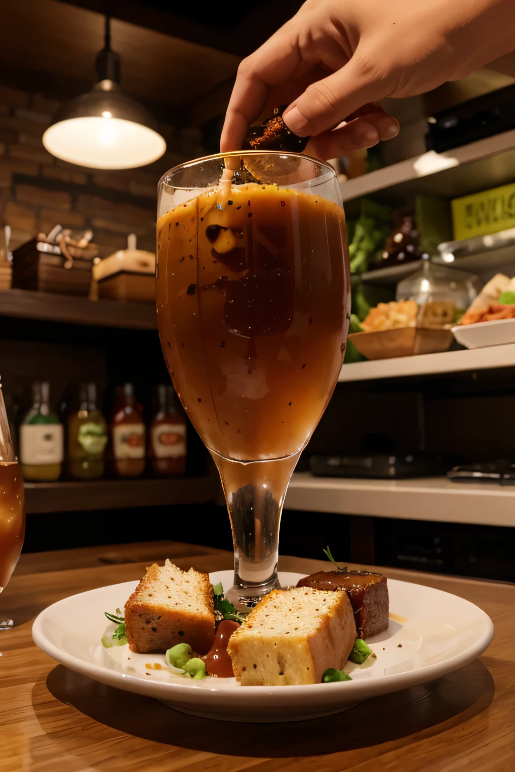 Help me design a high-end one, Technology style food pictures