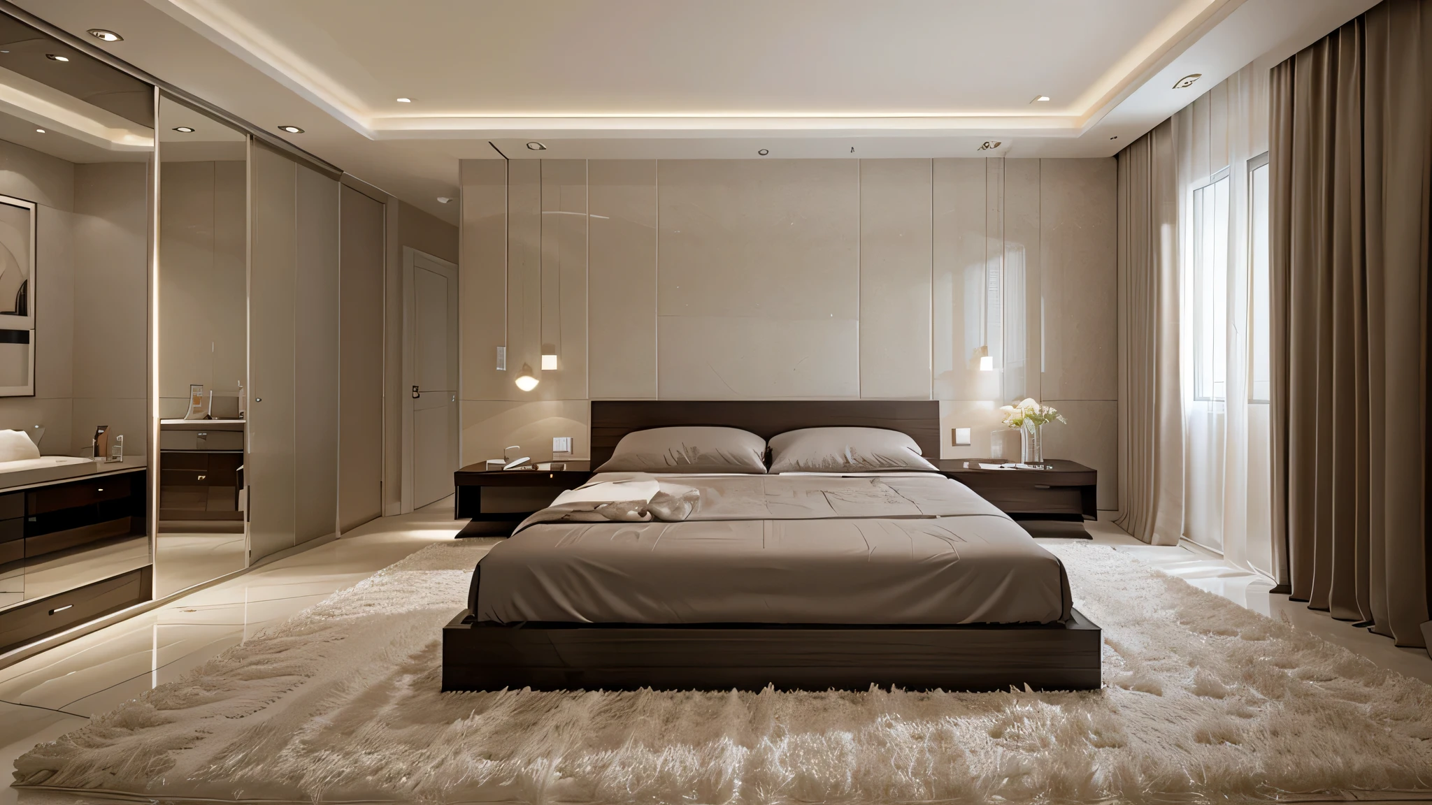 Conception de chambre de luxe moderne