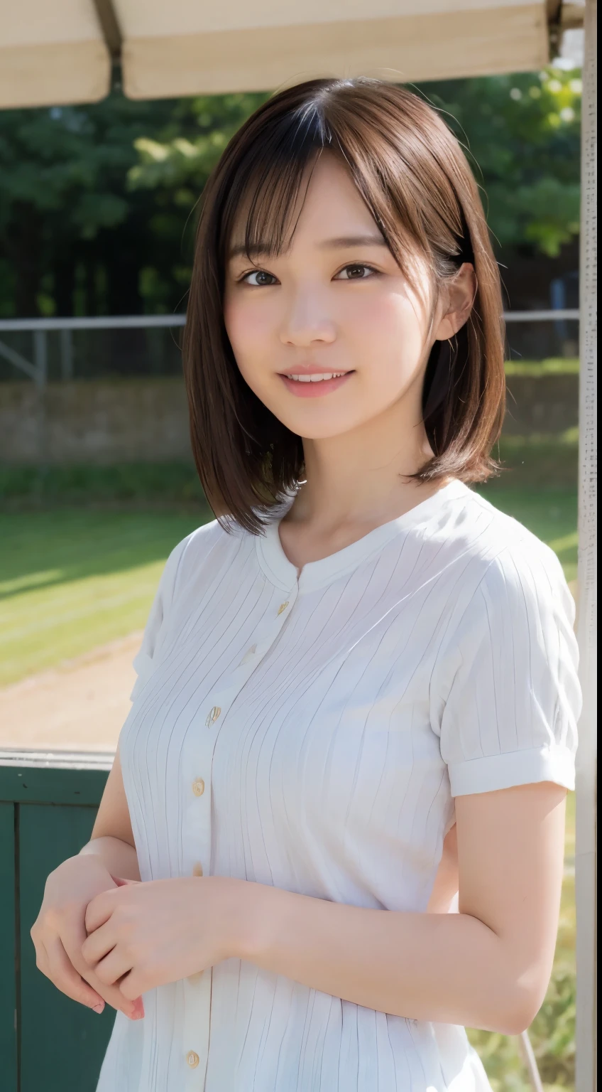 announcer、slight smile