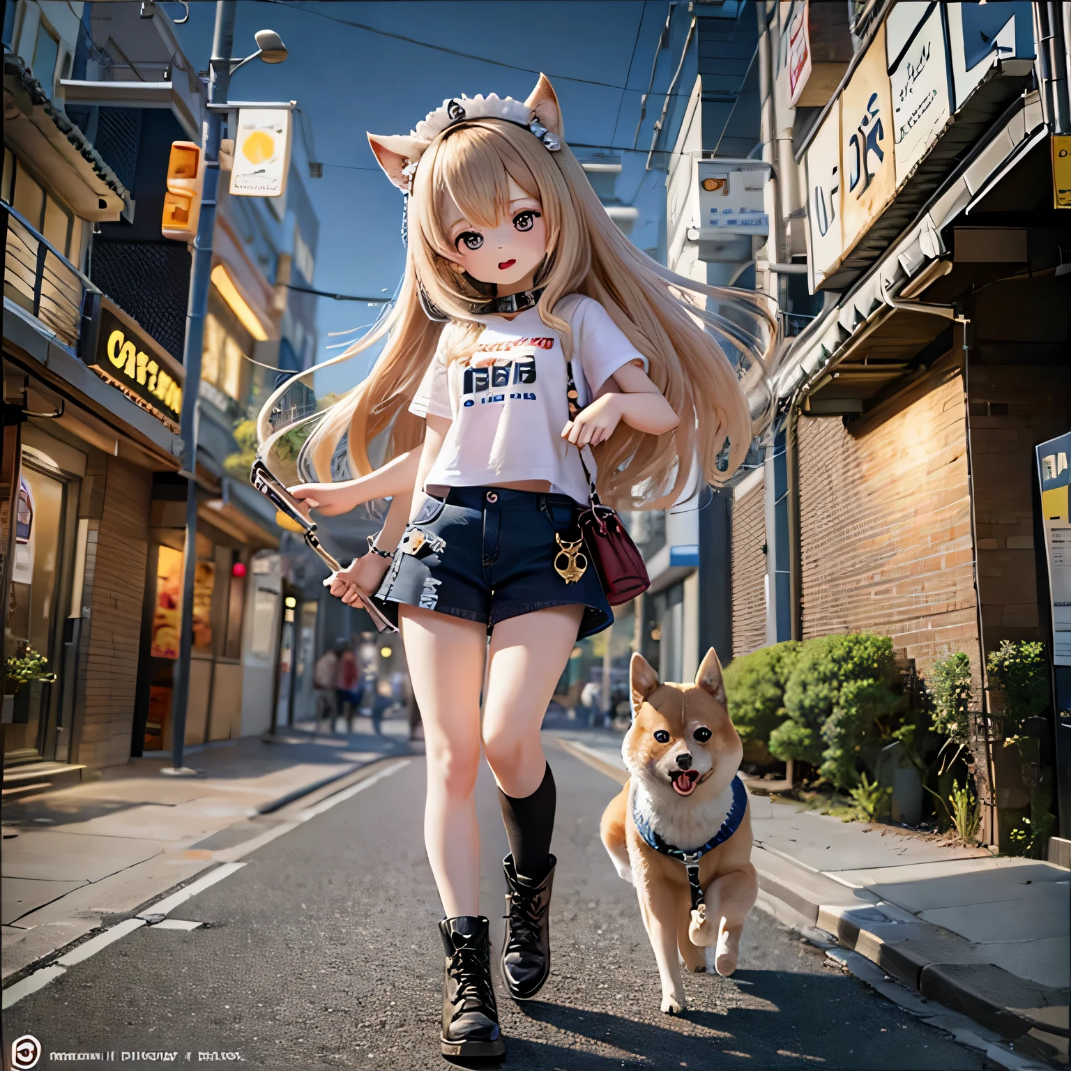 
shiba inu girls chibi run