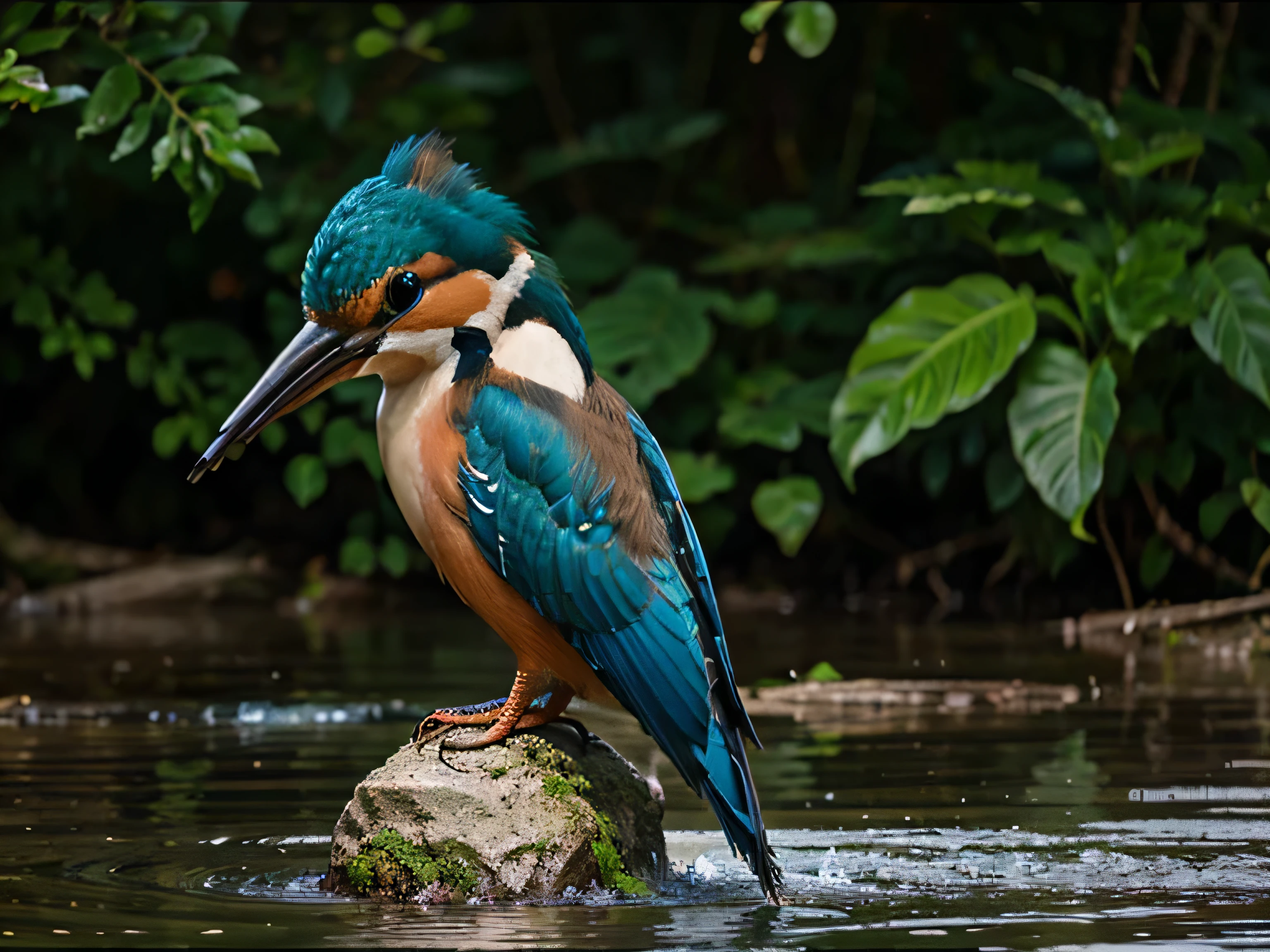 realistic image of a kingfisher