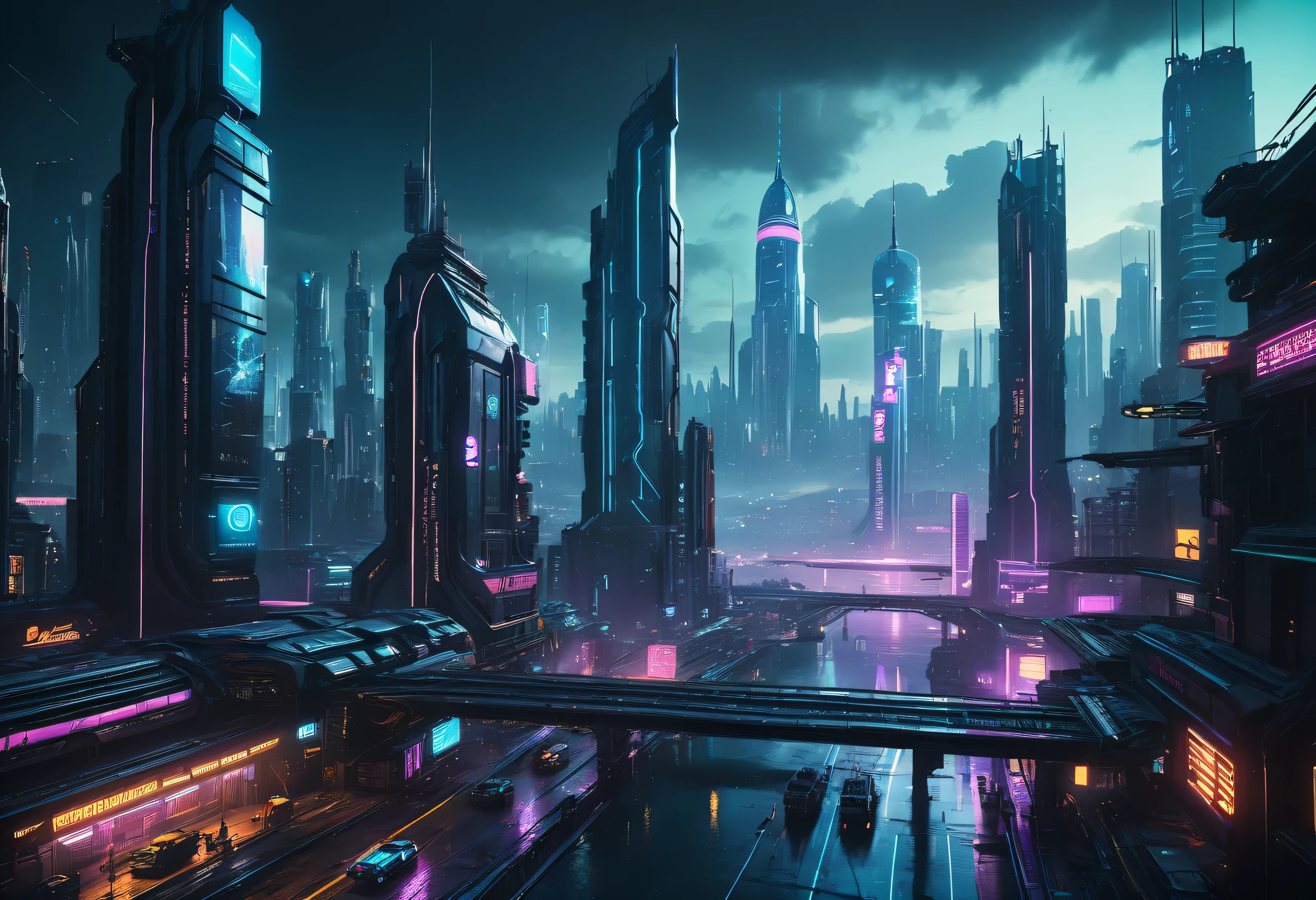 pelicula de ciencia ficcion, paisaje urbano futurista, advanced technology, flying vehicles, dynamic lighting, colores neon, estilo ciberpunk, high-tech devices, personajes detallados, efectos CGI realistas, Immersive atmosphere, dystopian environment, post-apocalyptic world, tonos oscuros y arenosos, cinematic masterpiece:1.2