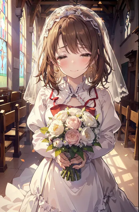 irohaisshiki, iroha isshiki, long hair, brown hair,  open your mouth,smile,happy atmosphere,please close your eyes and cry,tears...