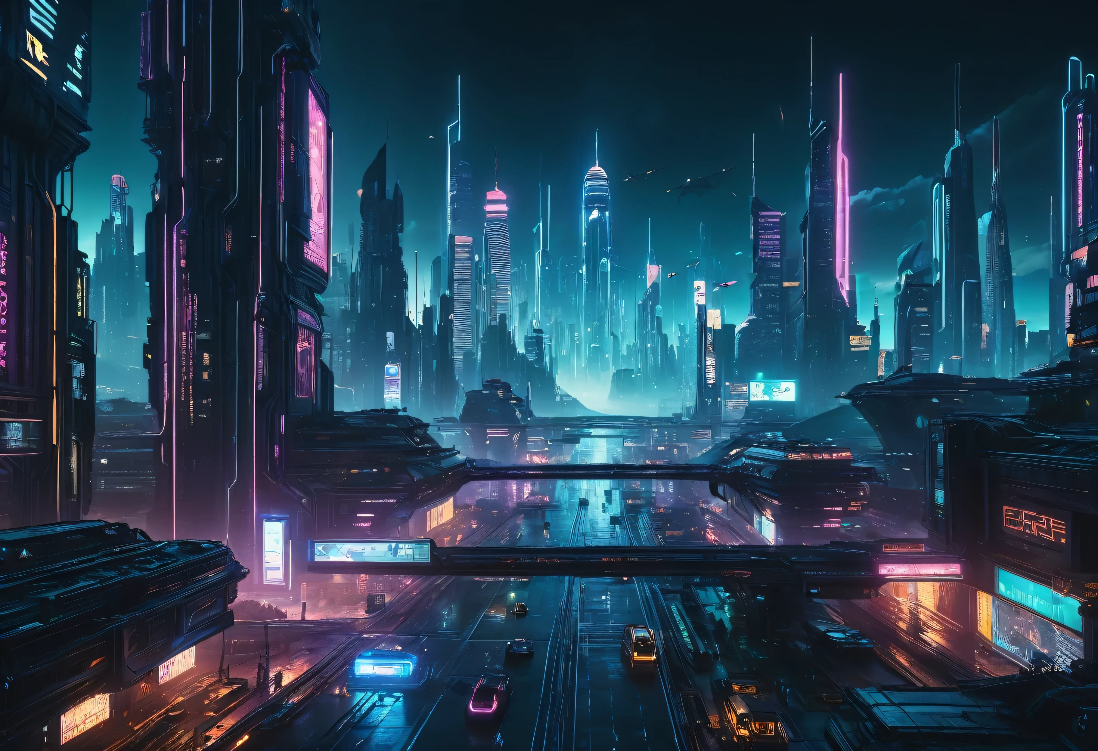 pelicula de ciencia ficcion, paisaje urbano futurista, advanced technology, flying vehicles, dynamic lighting, colores neon, estilo ciberpunk, high-tech devices, personajes detallados, efectos CGI realistas, Immersive atmosphere, dystopian environment, post-apocalyptic world, tonos oscuros y arenosos, cinematic masterpiece:1.2