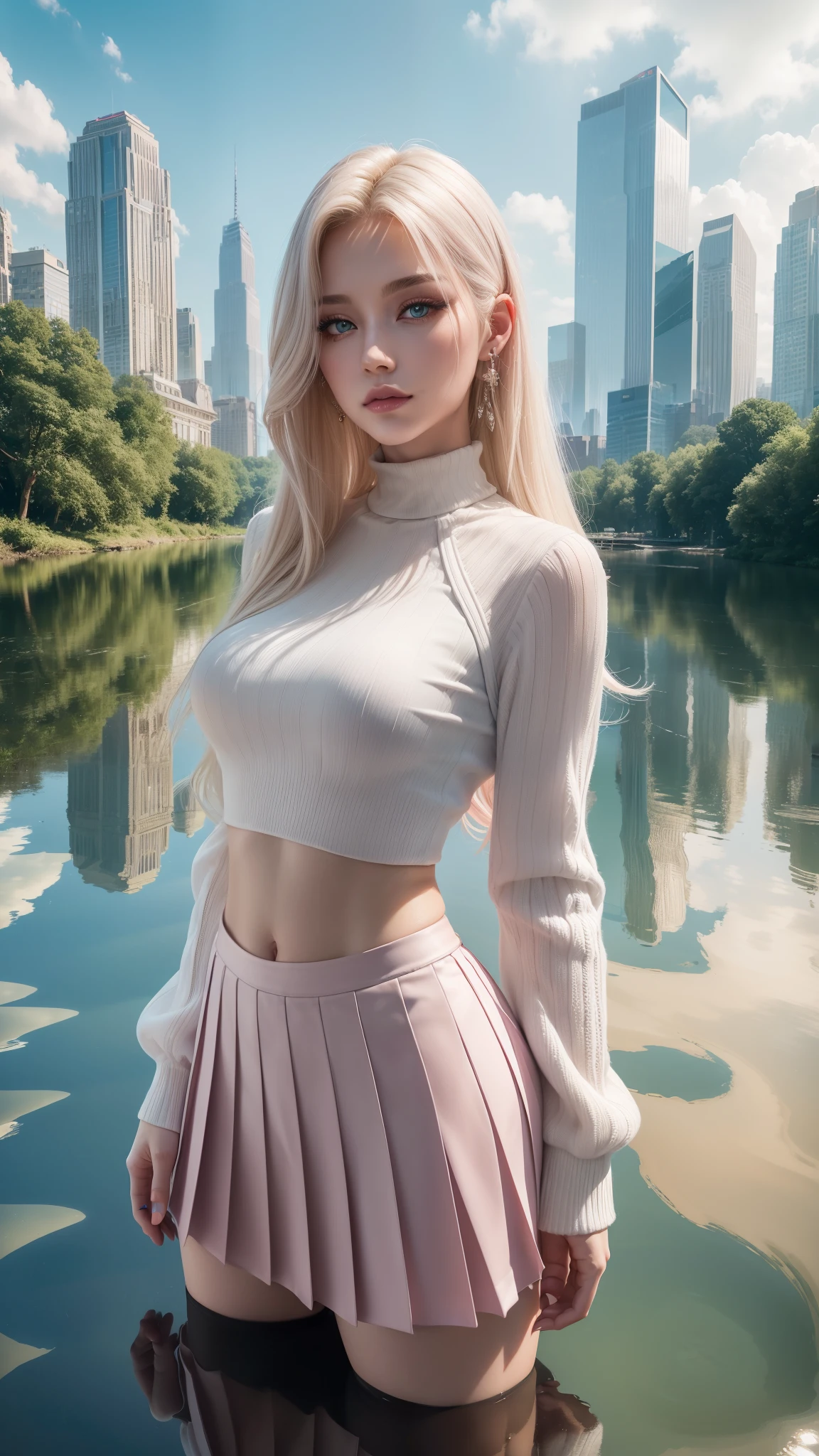 Aggressive burglar man with her,Mini white skirt in the wind,40k, photography, masterpiece, best quality, dark gray background, behind, sfw, (1girl blue eyes and blonde hair soon curly), ass until waiting wearing, (semi shirt aberta_outfit: 1.3), (pink outfit: 1.3).