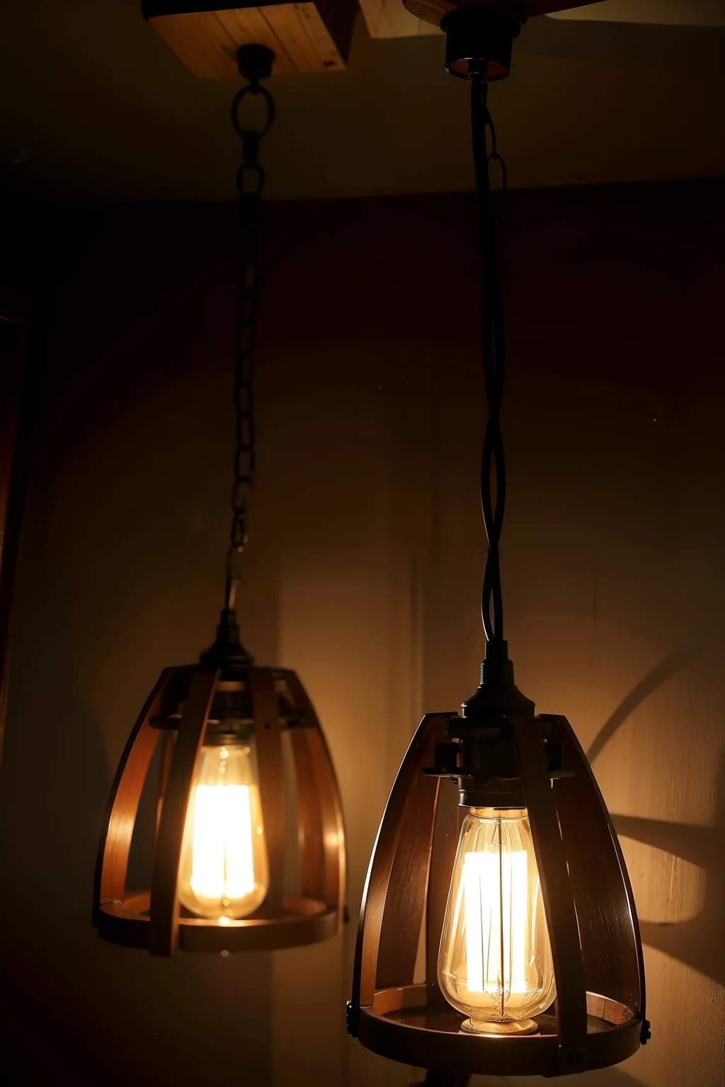 Chinese ancient style wooden lighting atmosphere