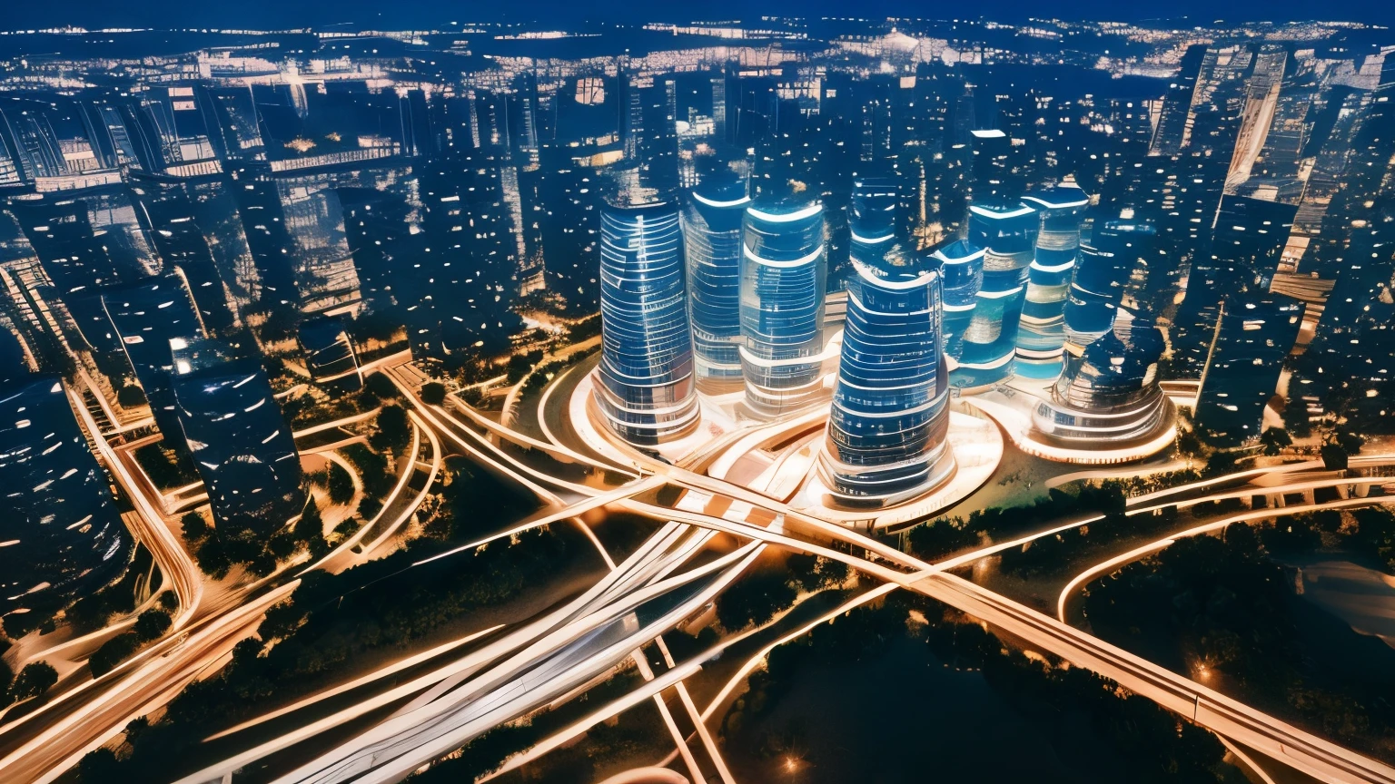 Future Earth, Futuristic city, Future building view, night view, 都会のnight view,
