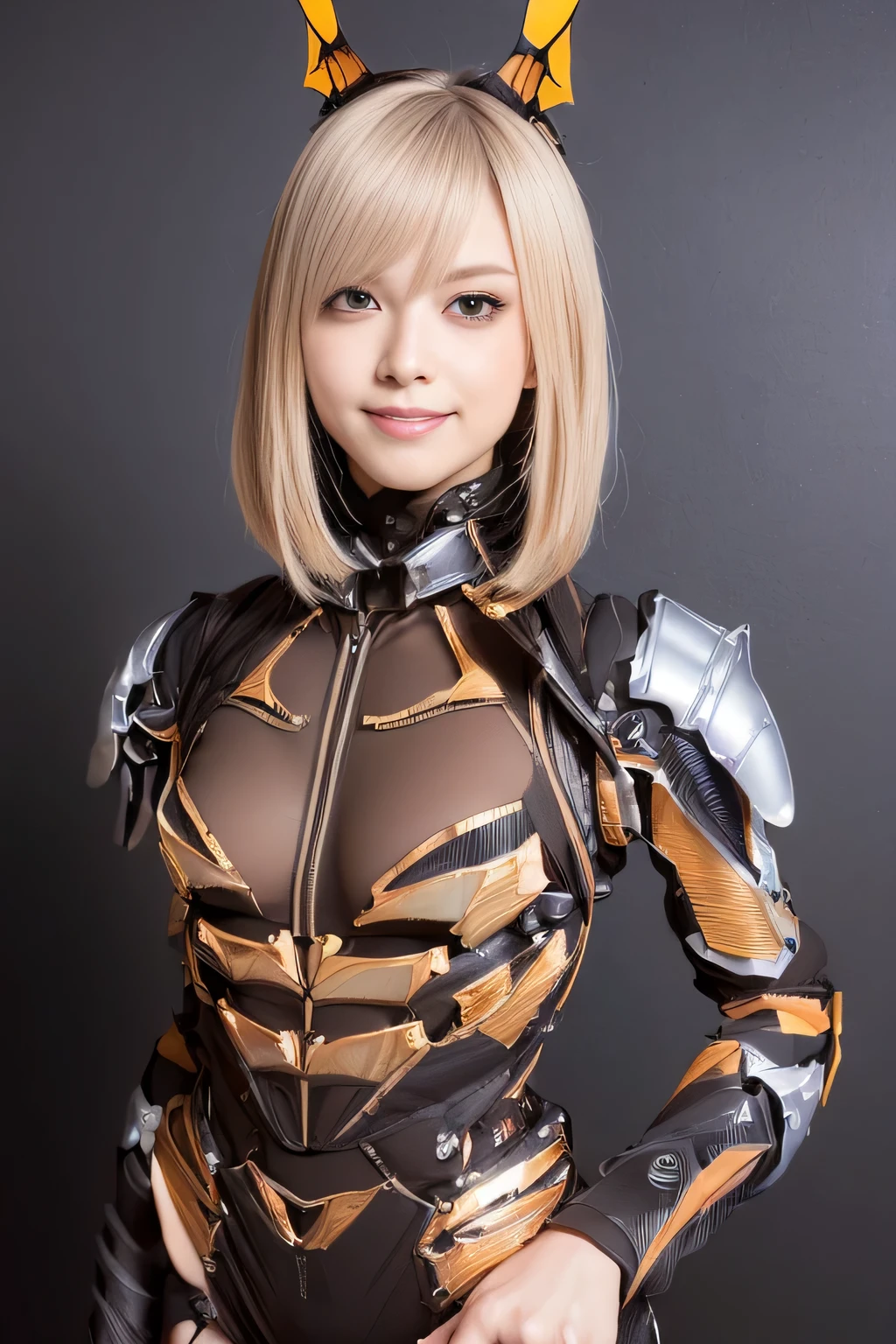(High resolution,masterpiece,highest quality,Very detailed CG, anime, official art:1.4), realistic, photograph, amazing detail, everything is complicated, shiny and glossy,Amazing number of layers, 8K wallpaper, 3D, sketch, cute, figure,( alone:1.4), perfect female proportions,villain&#39;s daughter, (Fusion of dark brown cockroach and lady:1.4), (brown cockroach woman:1.2), (brown cockroach woman:1.2), (Fusion:1.2), (alone:1.4), (evil smile:1.2), muscular, abs, (Cockroach brown exoskeleton bio insect suit:1.4), (Cockroach brown exoskeleton bio insect armor:1.2), (brown transparent cockroach feathers:1.4), (Antennae of brown cockroaches:1.3),