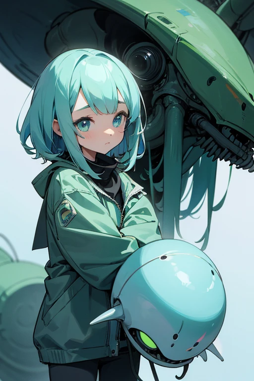cute, alien_girl, anime_style, expressive, alien_planet, alien_forest