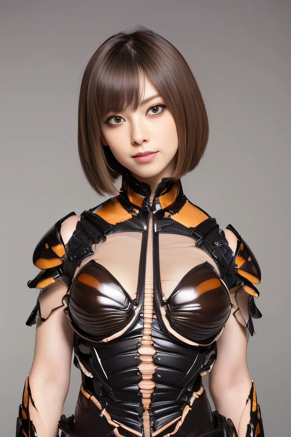 (High resolution,masterpiece,highest quality,Very detailed CG, anime, official art:1.4), realistic, photograph, amazing detail, everything is complicated, shiny and glossy,Amazing number of layers, 8K wallpaper, 3D, sketch, cute, figure,( alone:1.4), perfect female proportions,villain's daughter, (Fusion of dark brown roach and lady:1.4), (brown cockh woman:1.2), (brown cockroacman:1.2), (Fusion:1.2), (alone:1.4), (evil smile:1.2), muscular, abs, (Cockroach brexoskeleton bio insect suit:1.4), (Cockroach brown keleton bio insect armor:1.2), (brown transparent cockroach feathers:1 (Antennae of brown cockroaches:1.3),