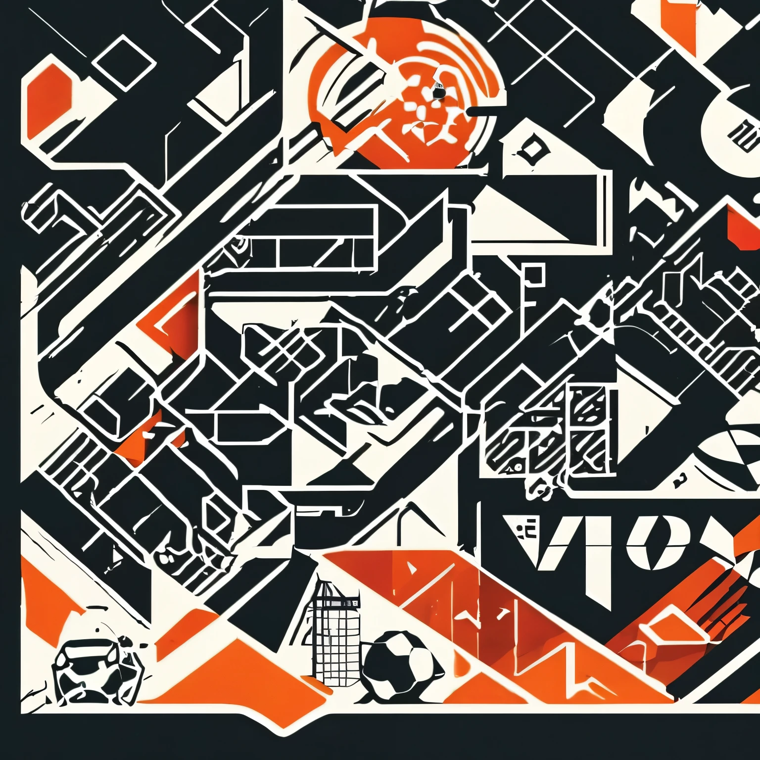 Design a logo for 'Vagabond FC,' a punk-inspired football club based in London. Incorporate symbols of the vagabond spirit, such as a wandering figure or a vintage suitcase, while maintaining a bold and dynamic aesthetic.