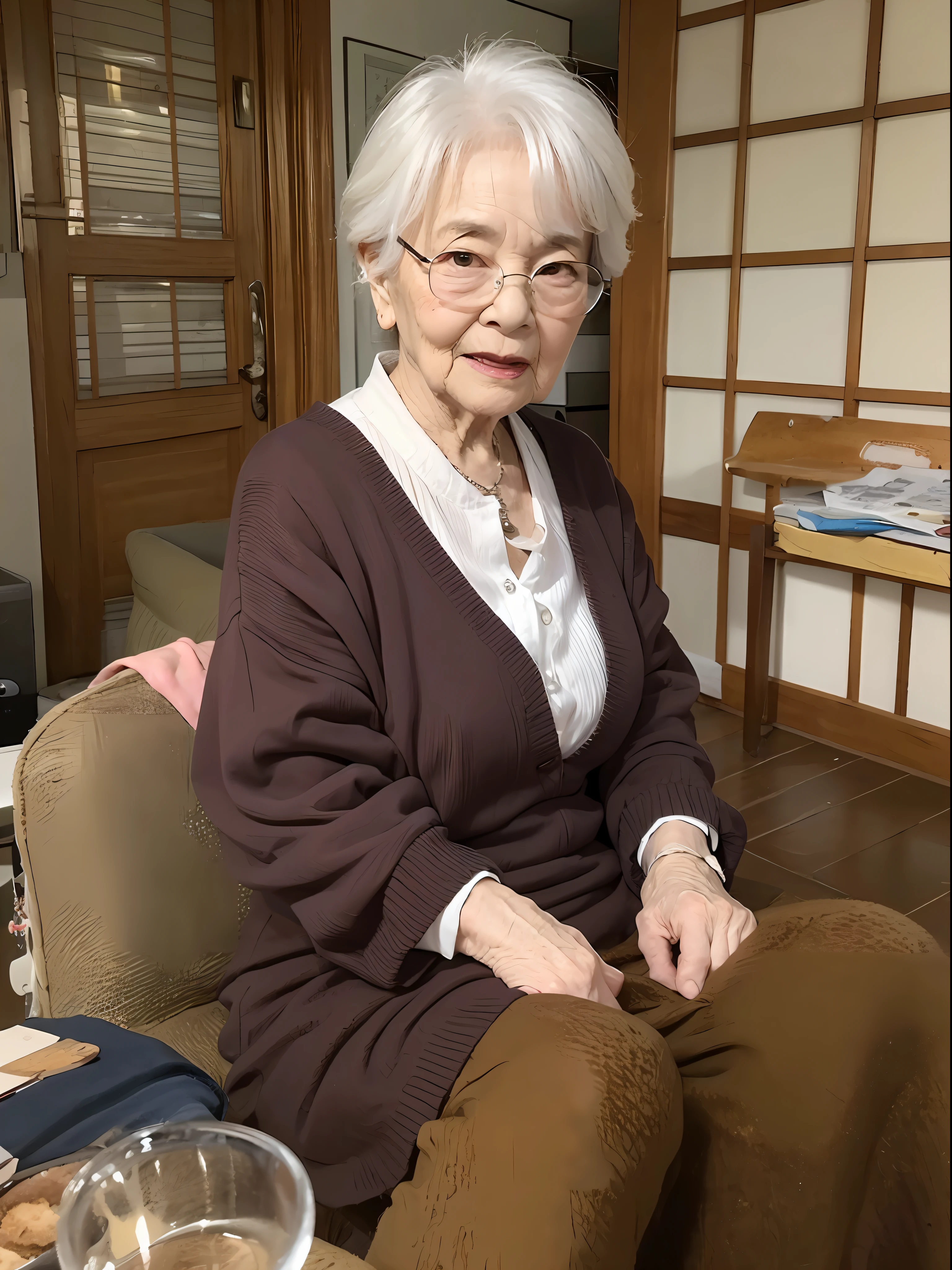 Un chef-d'artwork、la meilleure qualité、une 1 femme、Grandmother、vieilles femmes、70 ans、les Japonais