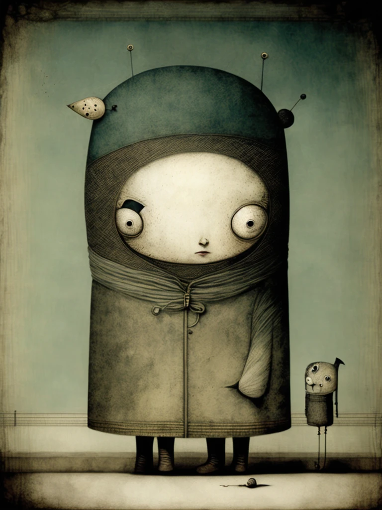 retro:1.3, Gabriel Pacheco style:1.2, boy sitting in a park:1.3, reflecting:1.3, environment in earthy and cyan colors, punk, thoughtful, old cars in the background:1.3、retro lighting, ((Imaginative scene)), (( highly detailed: 1.4), (( Masterpiece )), ( Hyper-detailed and beautiful: 1.3), ( Photorealistic: 1.4), 8k.