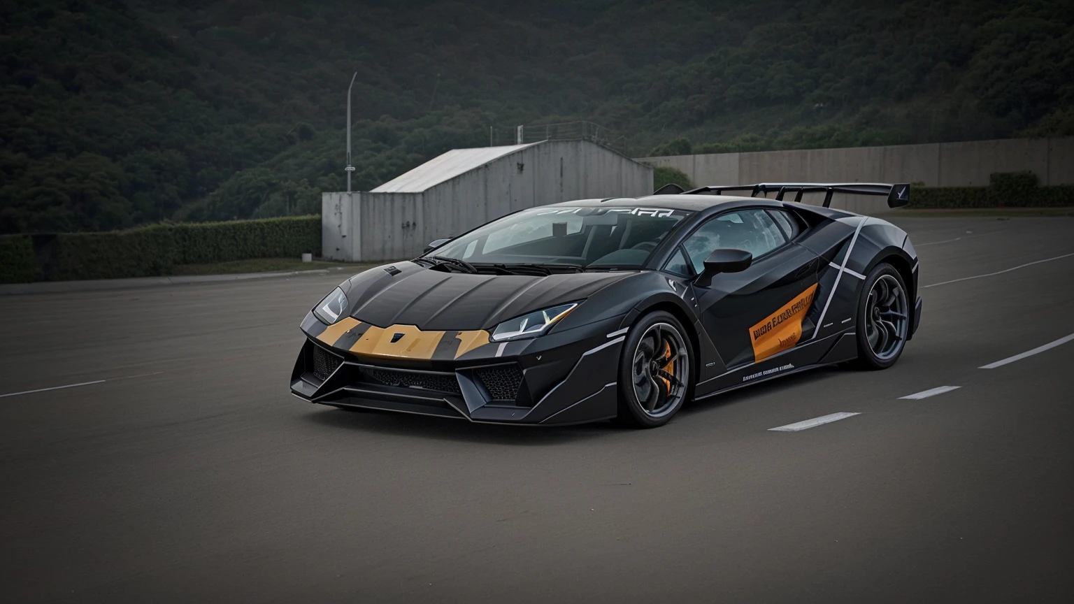 (Melhor qualidade:0.8),, (Melhor qualidade:0.8), illustration of this lambo with a sportier appearance
