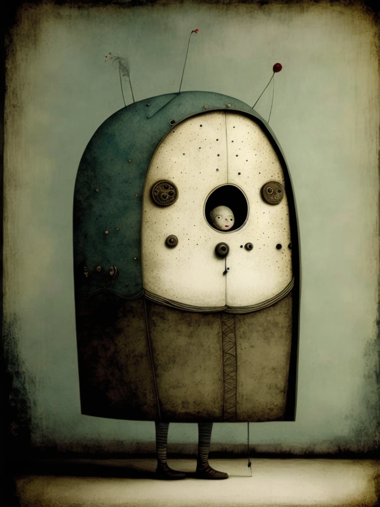 retro:1.3, Gabriel Pacheco style:1.4, boy sitting in a park:1.3, reflecting:1.3, environment in earthy and cyan colors, punk, thoughtful, old cars in the background:1.3、retro lighting, ((Imaginative scene)), (( highly detailed: 1.4), (( Masterpiece )), ( Hyper-detailed and beautiful: 1.3), ( Photorealistic: 1.4), 8k.