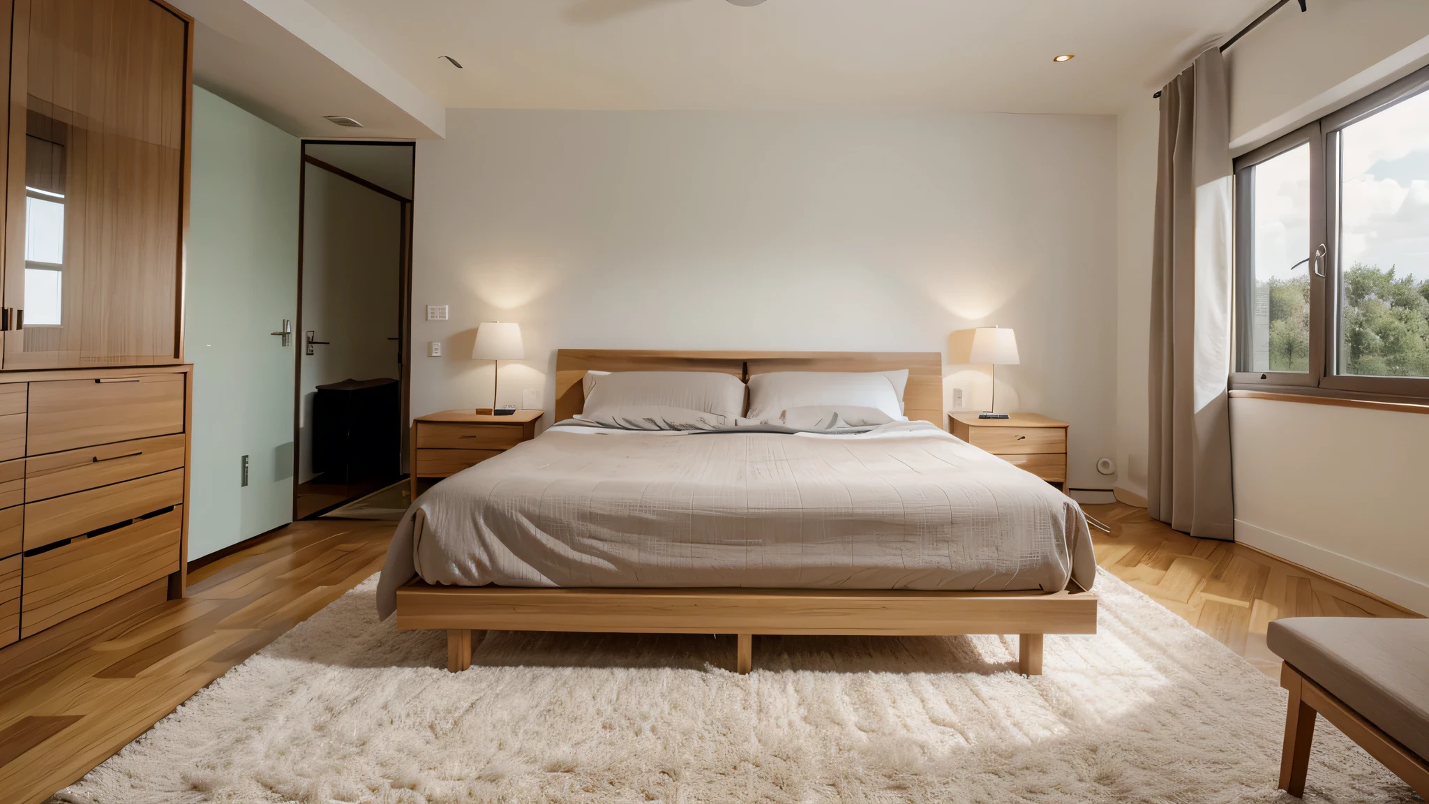 Conception de chambre moderne