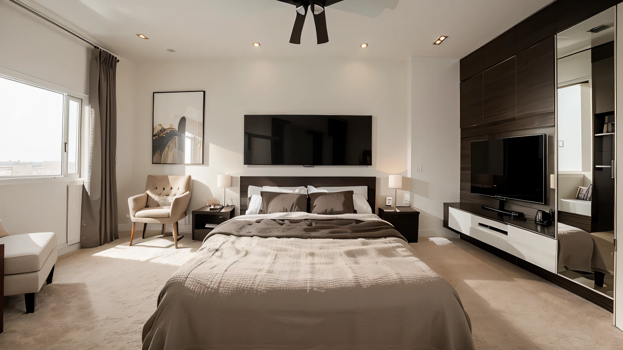 Conception de chambre moderne