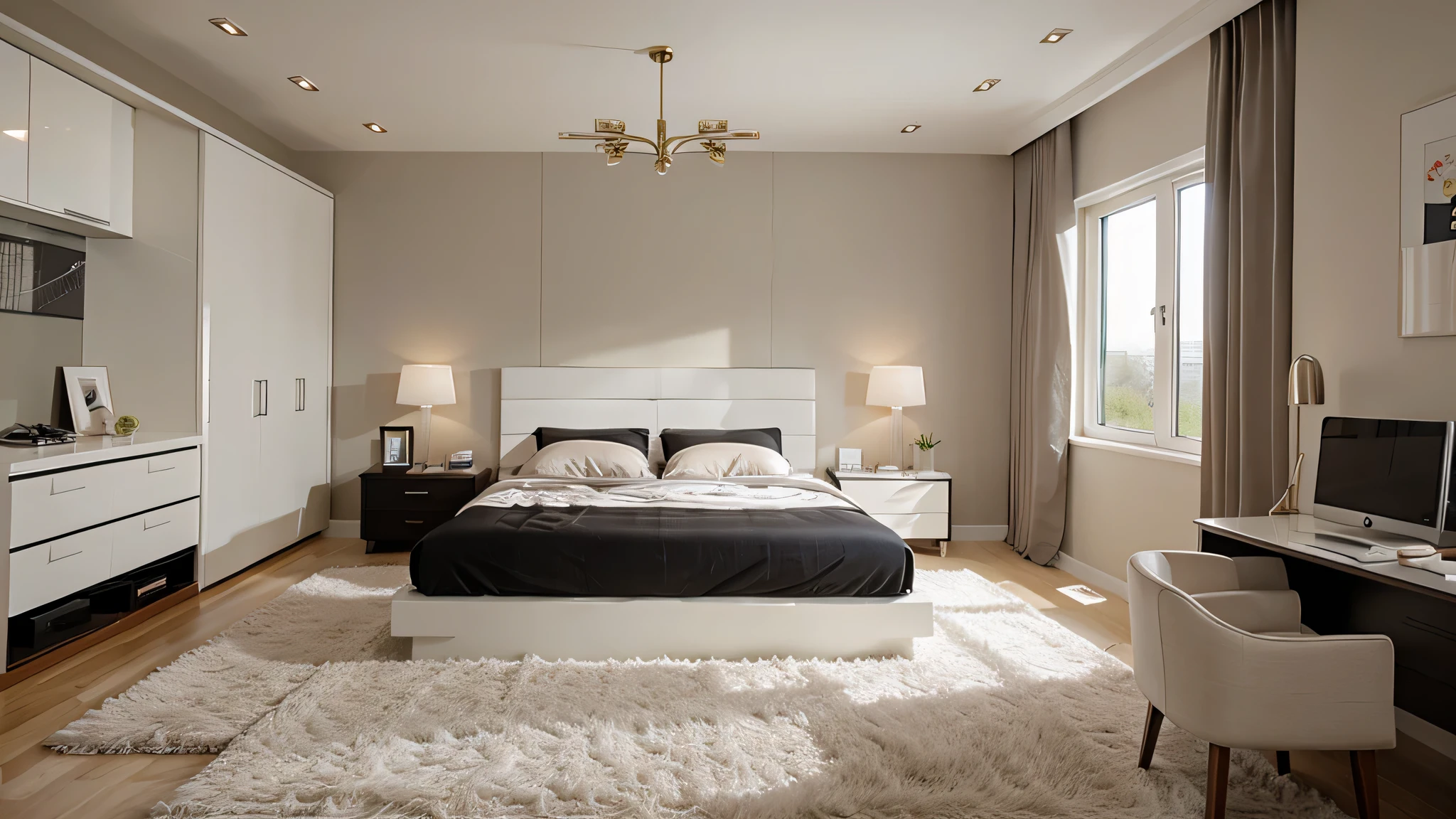 Conception de chambre moderne