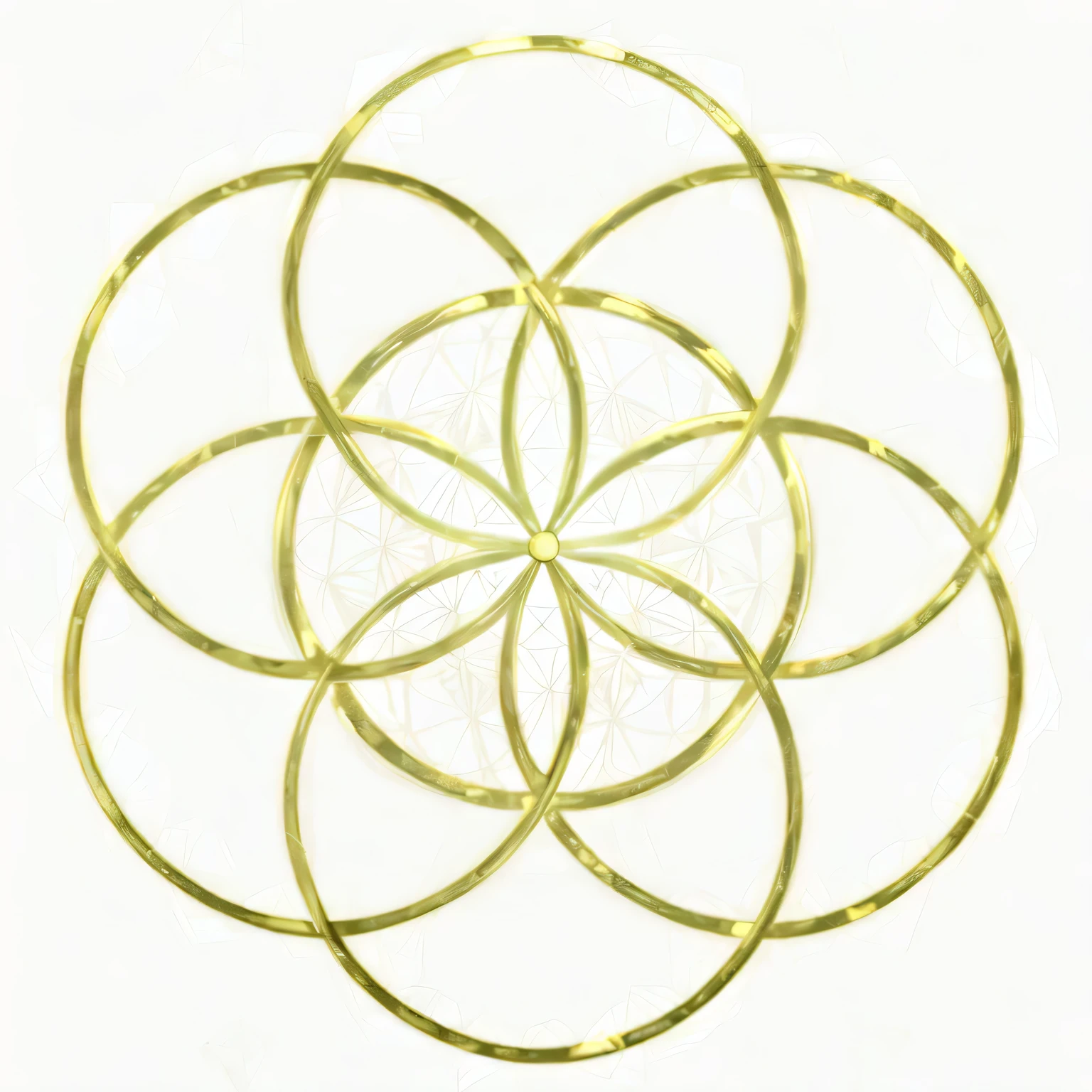 a close up of a flower of life with a white background, flower of life, overlaid sacred geometry, sacred geometry, centered in picture, sacred geometry pattern, golden mean, arranged in the golden ratio, golden ratio!!, mandy jurgens golden ratio, golden ratio!!!!, golden ratio!!!, golden ratio!!!!!, [ golden ratio ]!!, geometry and astrology, GOLD