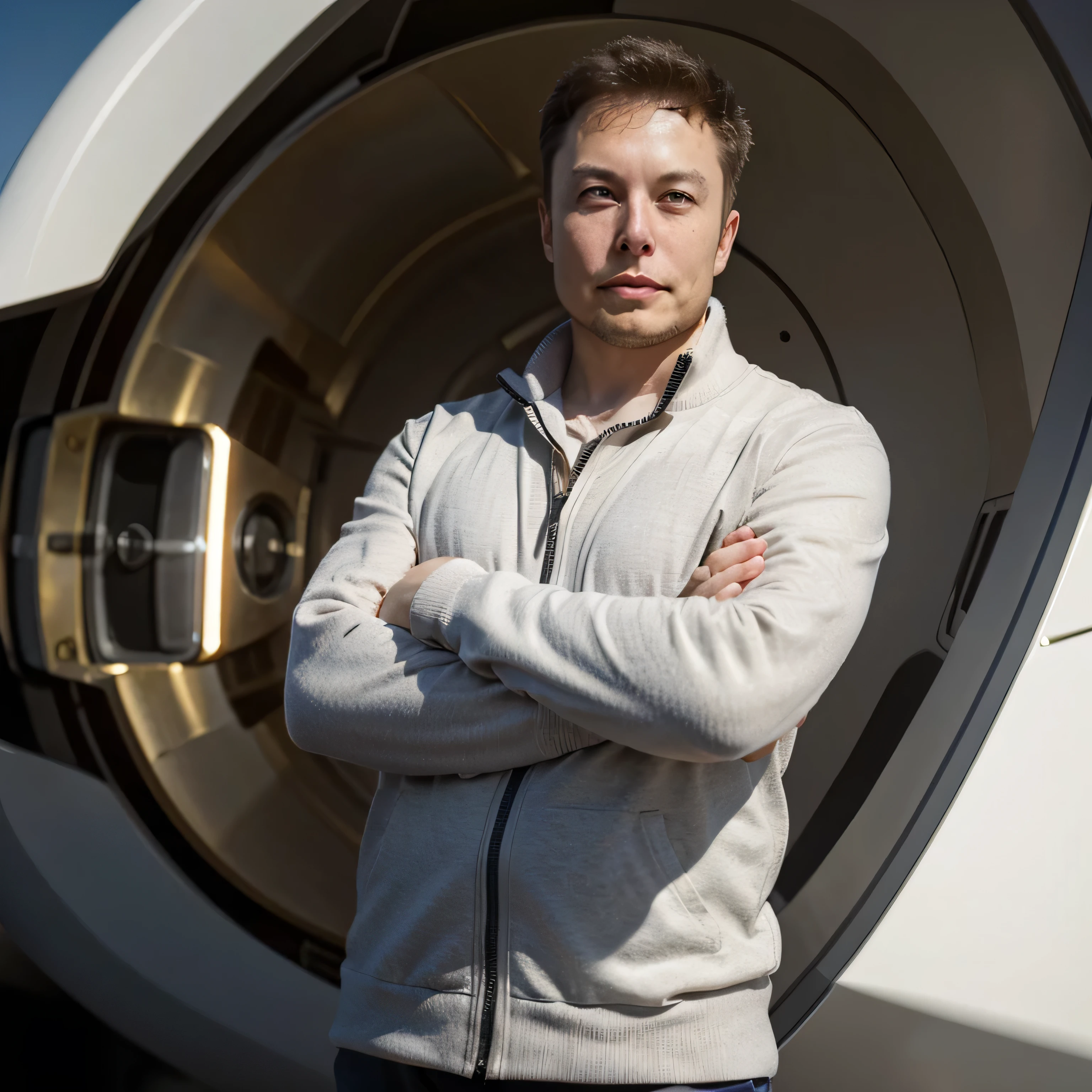 Elon musk pose to promote $polyx token 