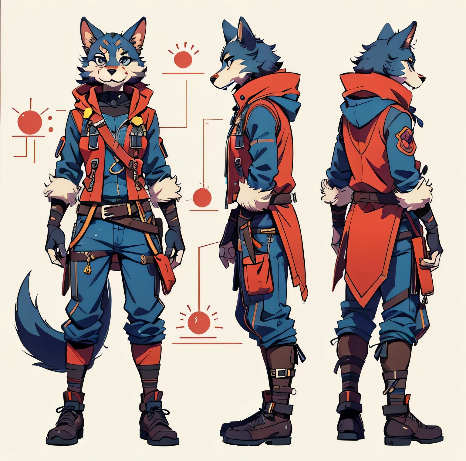 furry,  fursona, anthro, character design sheet, best quality, furry hands