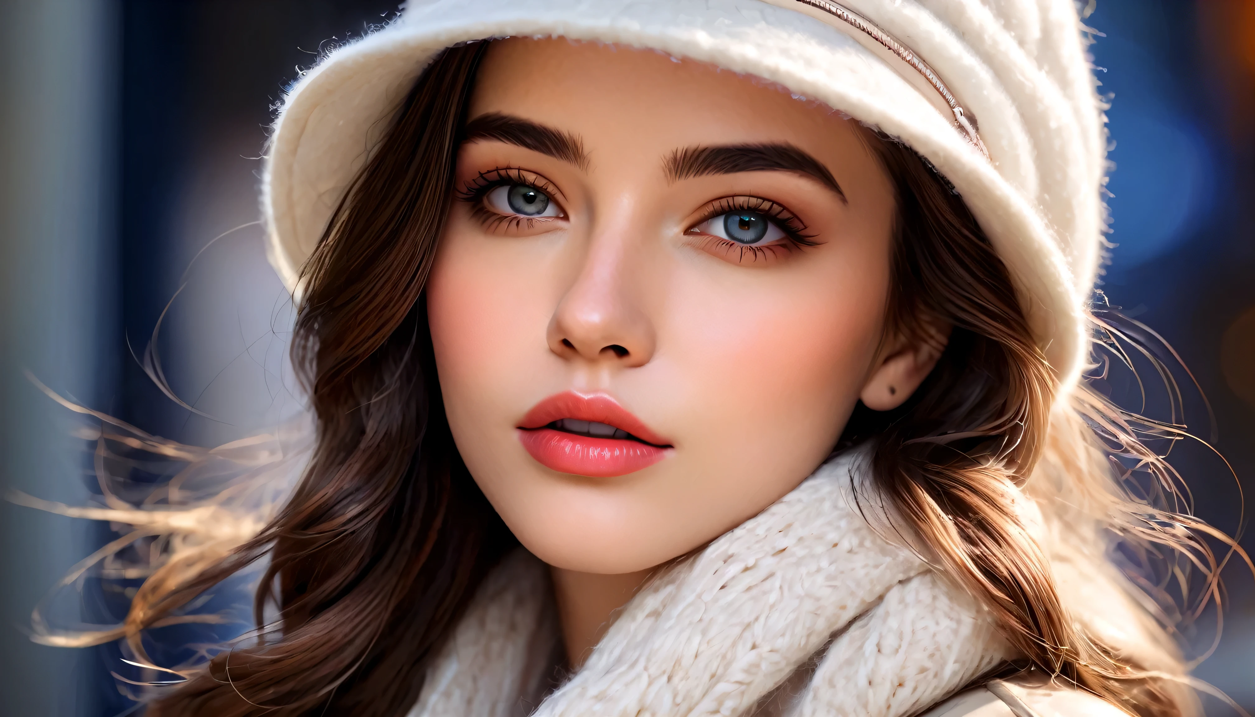 (best quality, highres, ultra-detailed, realistic:1.37), portrait, charming woman, cold saturation filter, photo-realistic, ultra-realistic, detailed eyes and lips, fashionable attire, confident pose, beautiful lighting, soft shadows, vibrant colors
