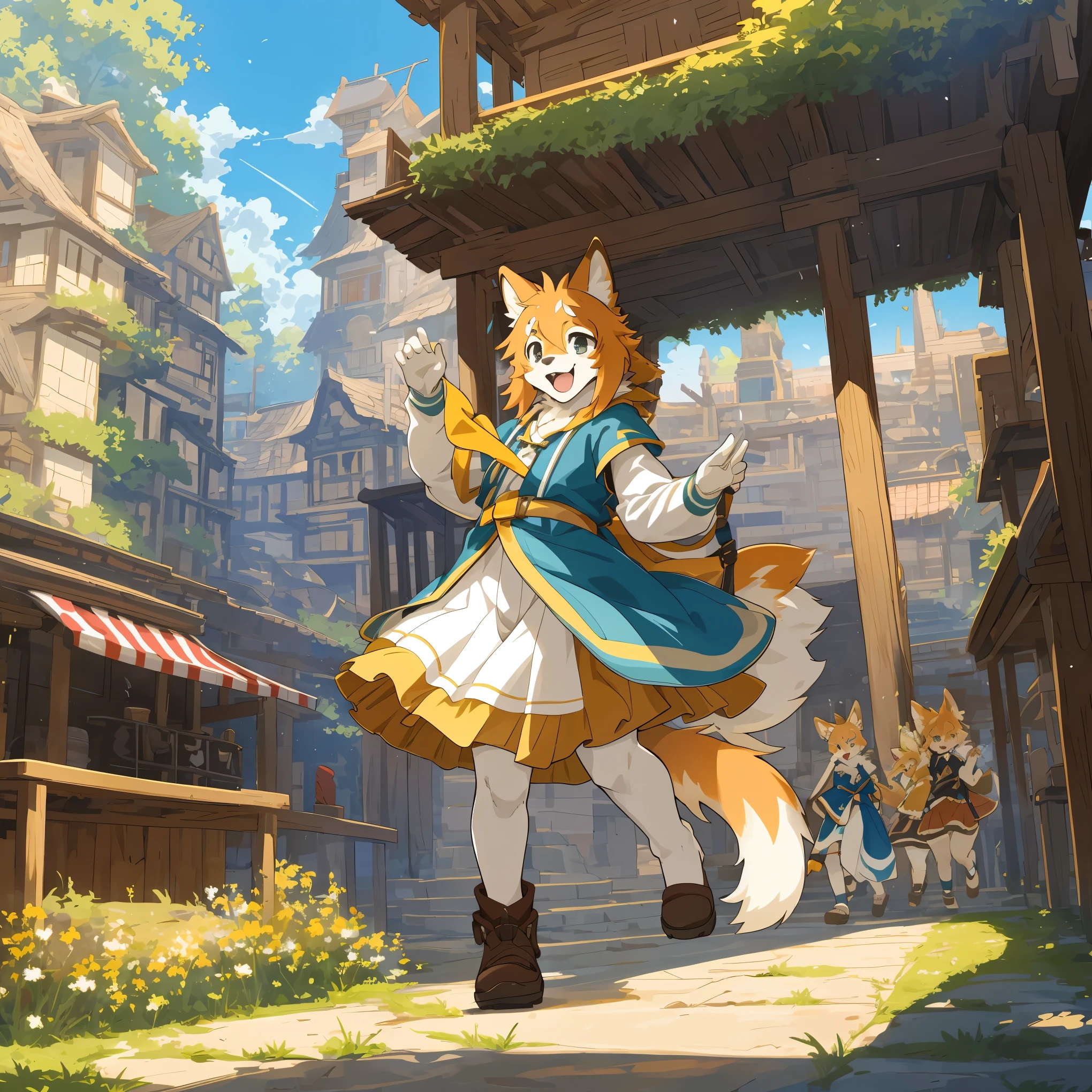 cover page, super high resolution, detailed background, World Heritage Site, 6+boys, 6+girls, Happy, joyful, absurdres(Photos of solo travelers)(kemono, furry anthro)cinematic,