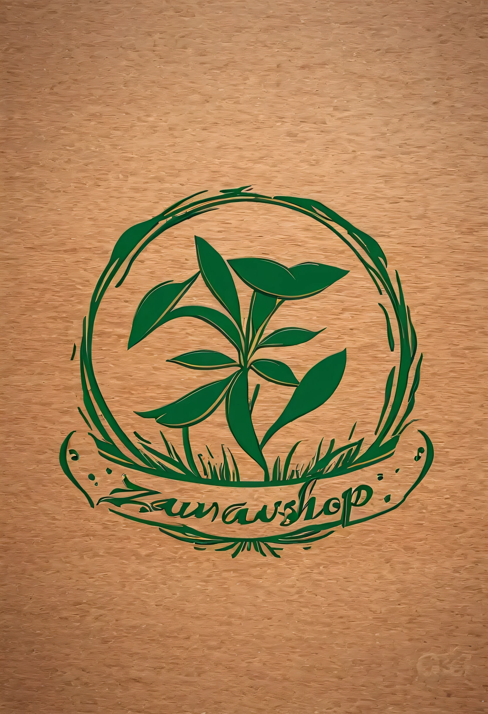 Crie uma logo marca com o nome zawanashop integrado