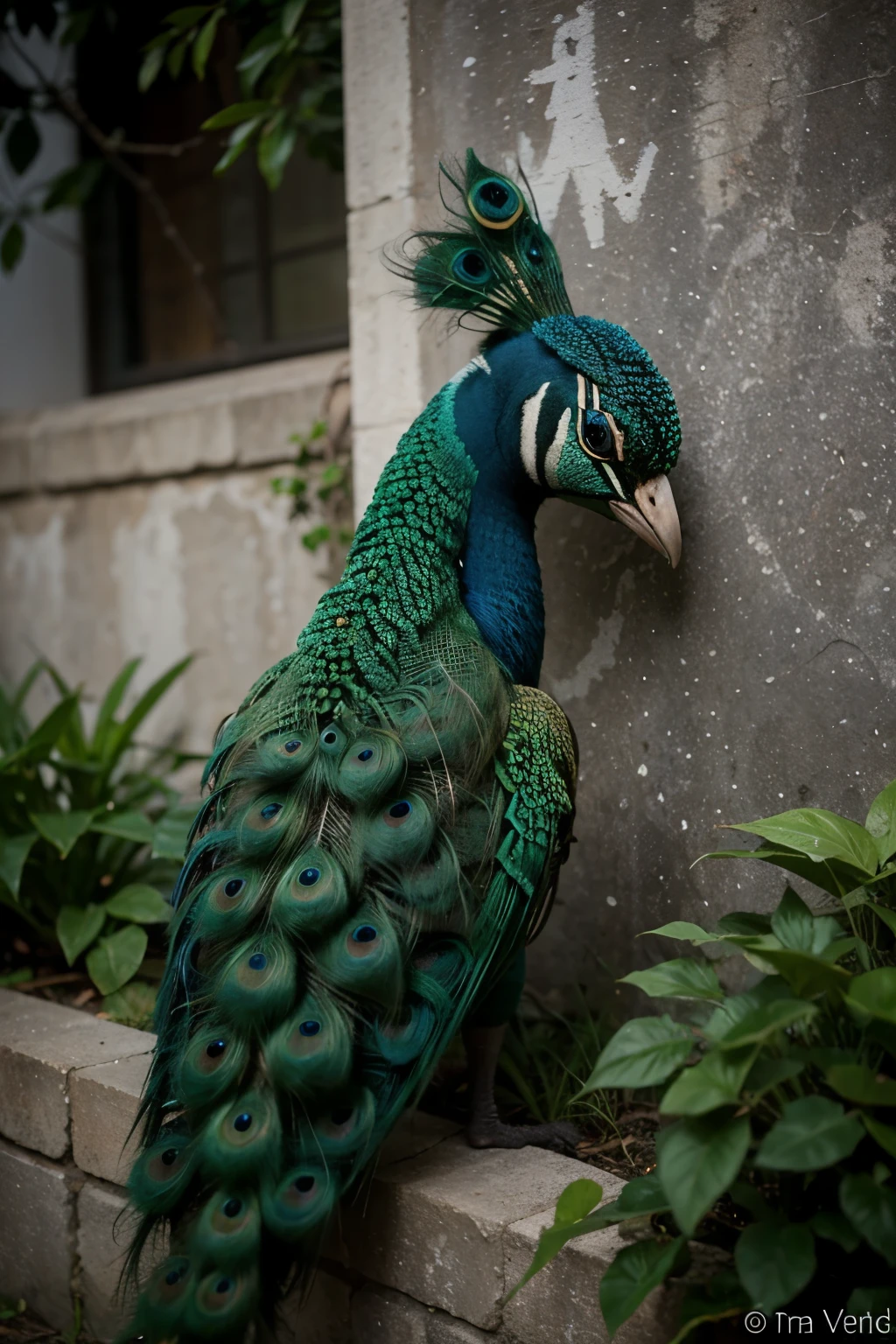 generate a peacock logo 