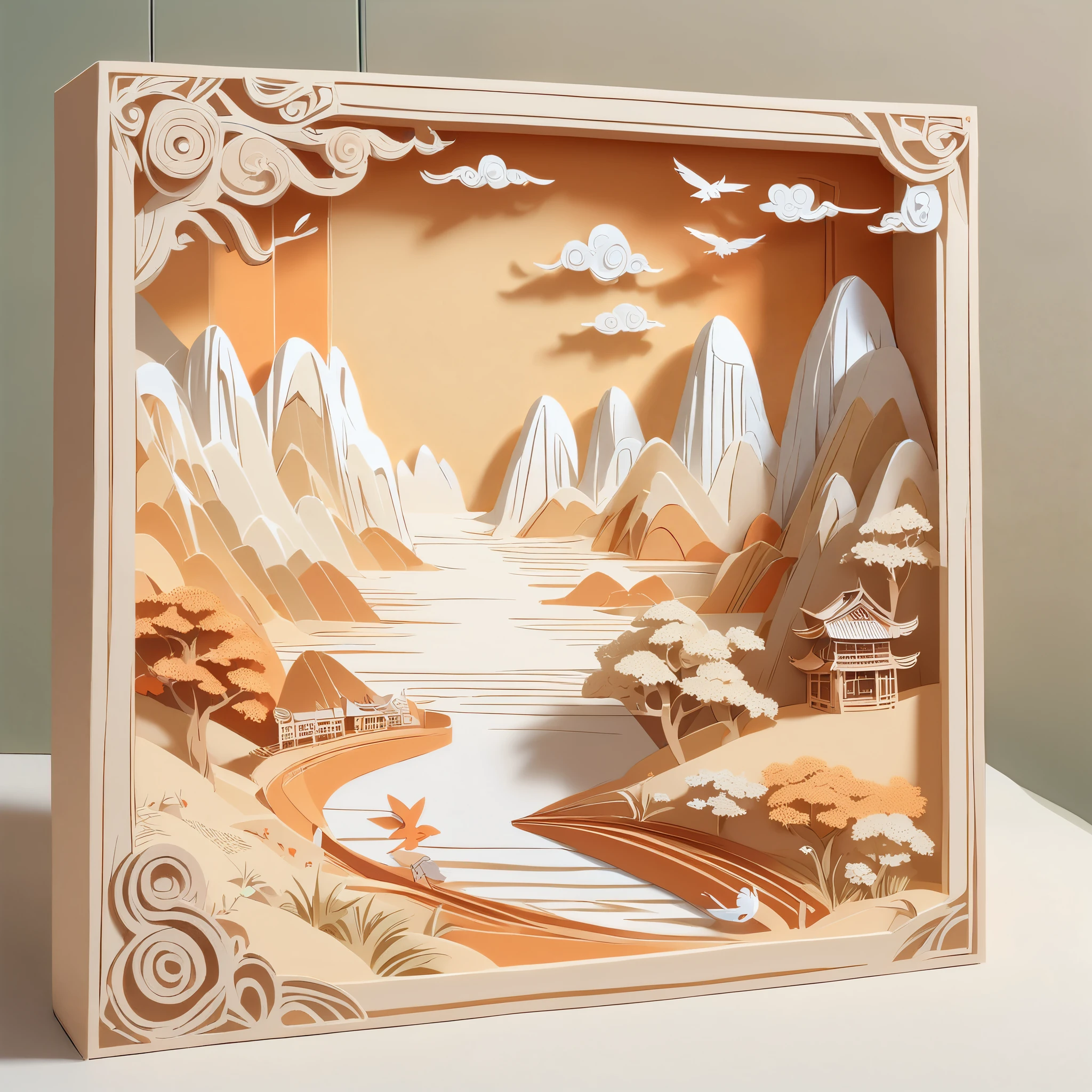 (masterpiece, best quality:1.2), paper relief, alone