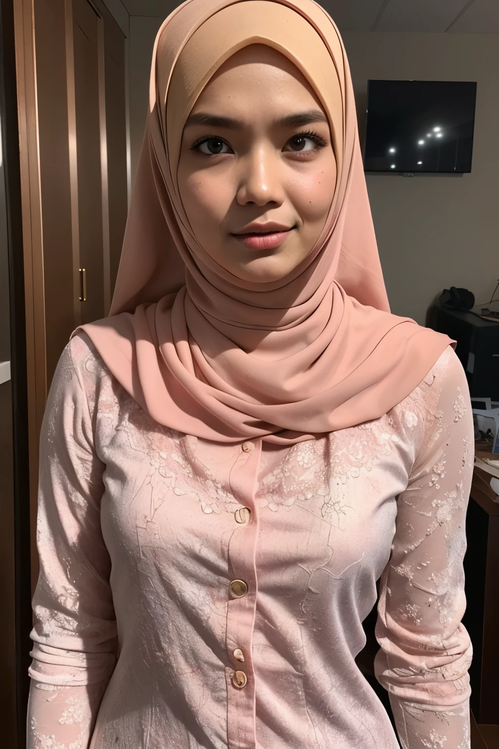 ((Flat Chest)), Naked, Angry pose, Angry face, (((HIJAB MALAY GIRL))), masutepiece, High quality, UHD 45K, Realistic face, Realistic skin feeling , A Japanese Lady, 8 years old, , Very cute and baby-like face, (((FLAT CHEST))), (MATRIX WORLD), ((look In front at the camera and SADNESS)), ((())), (((CUTE GIRL))), ((BROWN PASTEL LIPS)), ((PASTEL LACE)), ((CHUBBY)), ((???????)). Brown, Flat Chest, Wearing G-String. Sitting