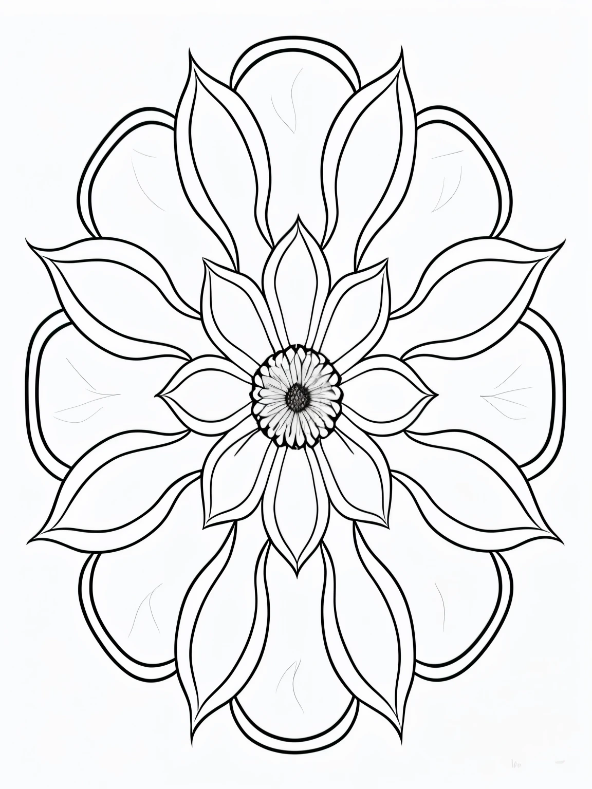 Dahlia Flower mandala