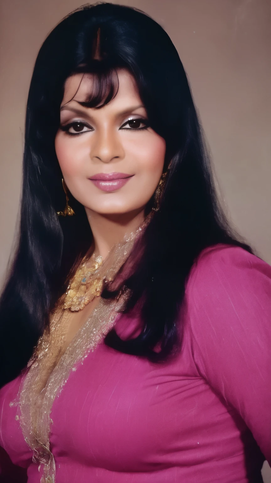 zeenat, high defination portrait , big cleavage. , 8k resolution, complete nude