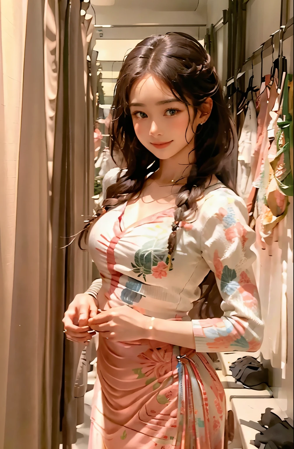 (photorealistic),(ultra detail),(vivid texture),Beautiful girl holding a banner,saying "Thank you 400 followers",hand-drawn banner with colorful and intricate patterns,enchanting background with blooming flowers and radiant sunlight,flowing hair with intricate braids and delicate curls,dazzling eyes sparkling with joy,rosy lips forming a genuine smile,impeccable skin reflecting natural glow,stylish and vibrant attire complementing the celebration,picturesque garden setting with lush greenery and vibrant blossoms,meticulously painted, capturing every intricate detail,professional quality artwork,exquisite shading and highlights,crisp lines and sharp focus,intense colors and vivid hues,emphasizing the beauty and vibrancy of the scene,soft, natural lighting illuminating the girl and the surroundings,creating a captivating and immersive atmosphere.