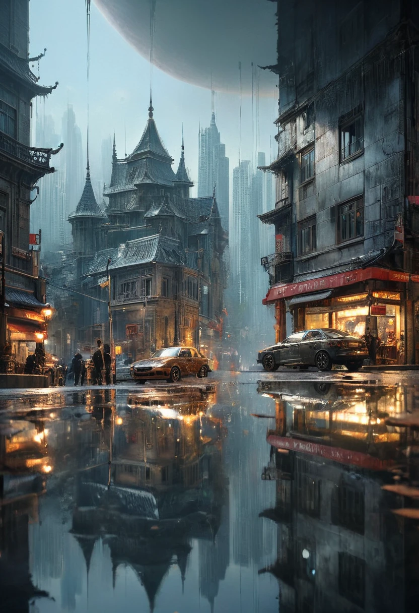 Reflection art, by Emmanuel Shiu, (best quality, masterpiece, perfect composition, very aesthetic, ultra-detailed, intricate details:1.3)