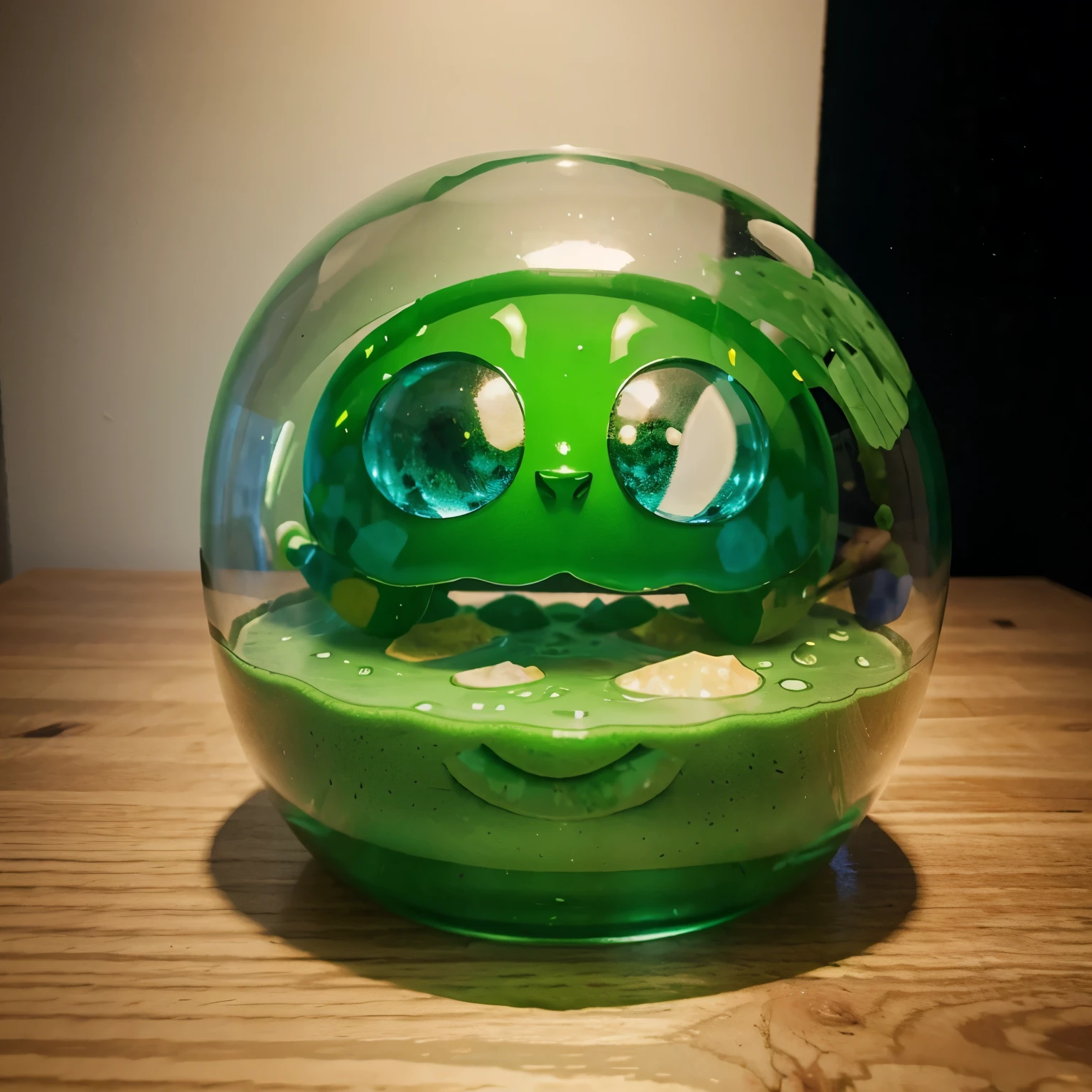 Un slime de Minecraft