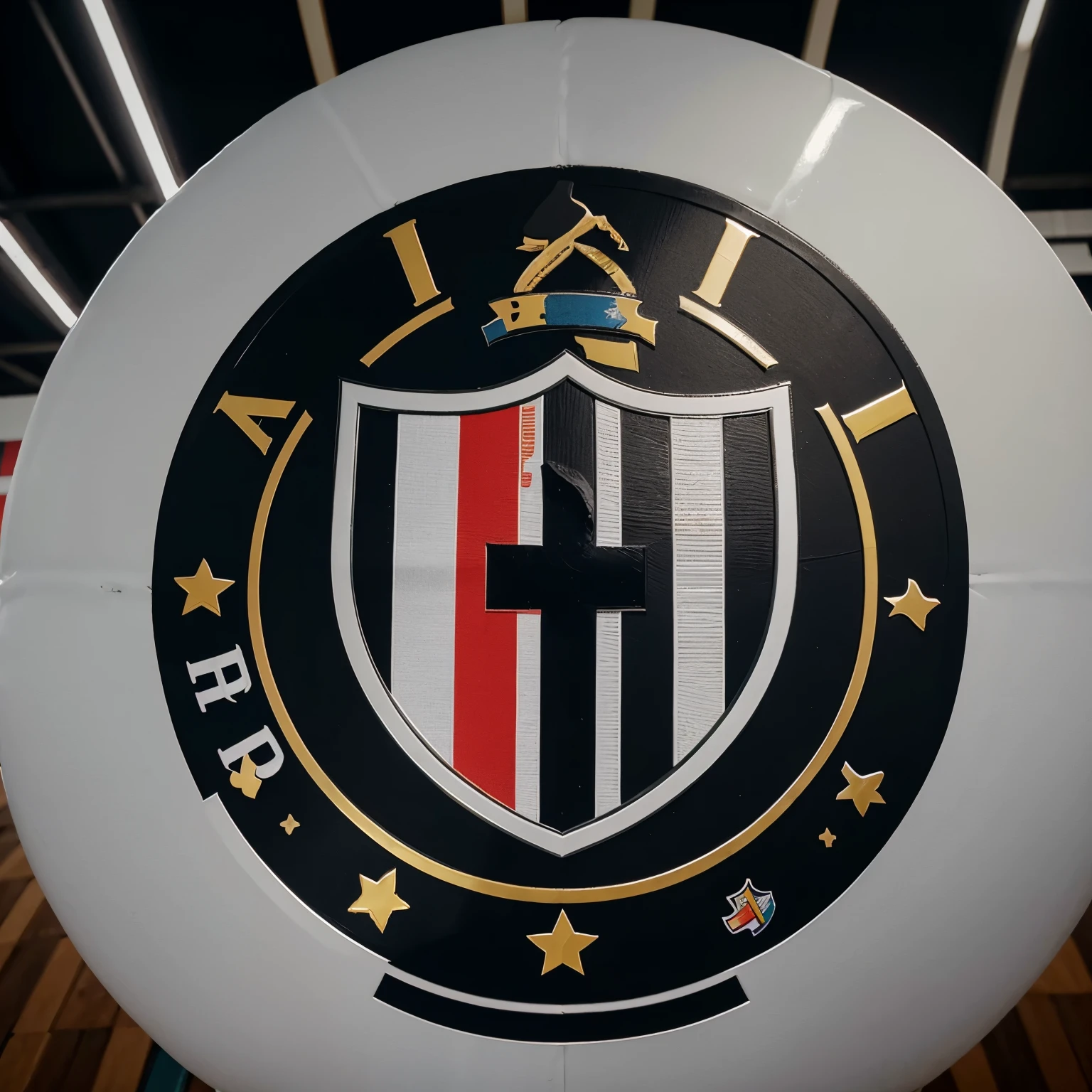 Por favor, crie um escudo para um time de futsal chamado "Juventus", com base no escudo do time italiano "Juventus"