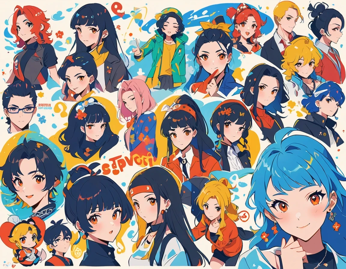 graffiti art,Mo flinches,wilderness,pintura com Mo flinches,abstract,colorful,idea,low energy, depression in young people, publish creation,modern aesthetic,Contemporary interpretation,Be bold, japanese manga