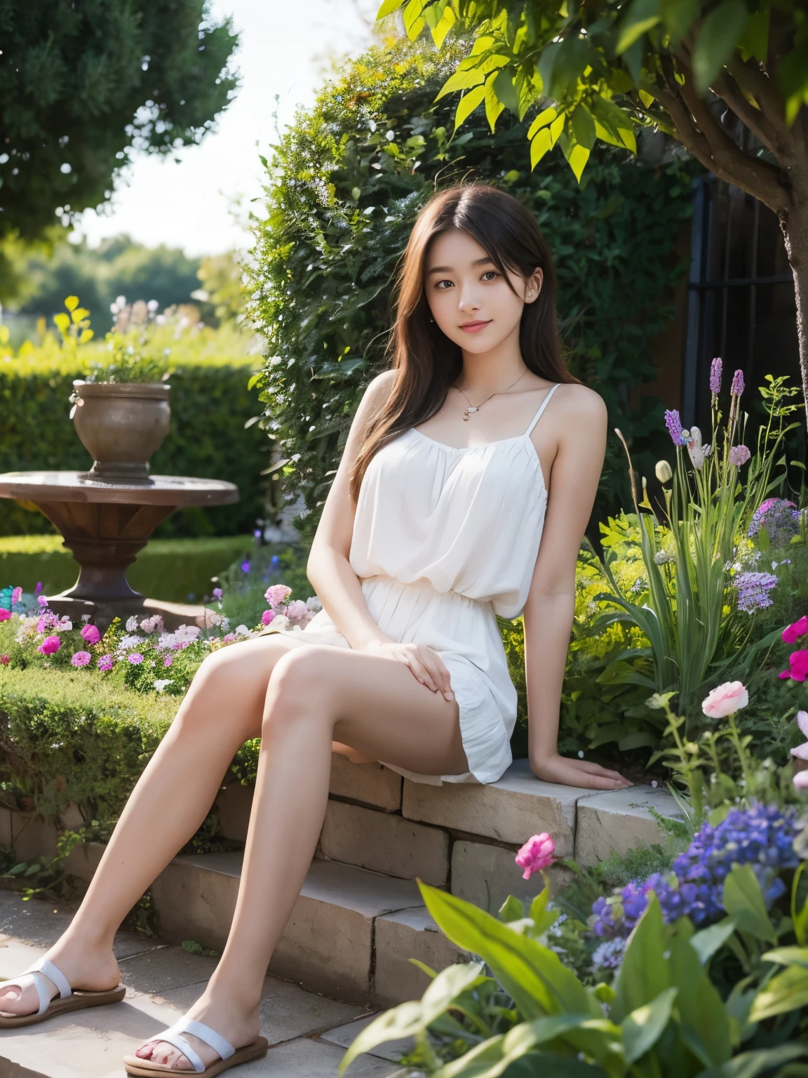 20 year old girl in the Garden.